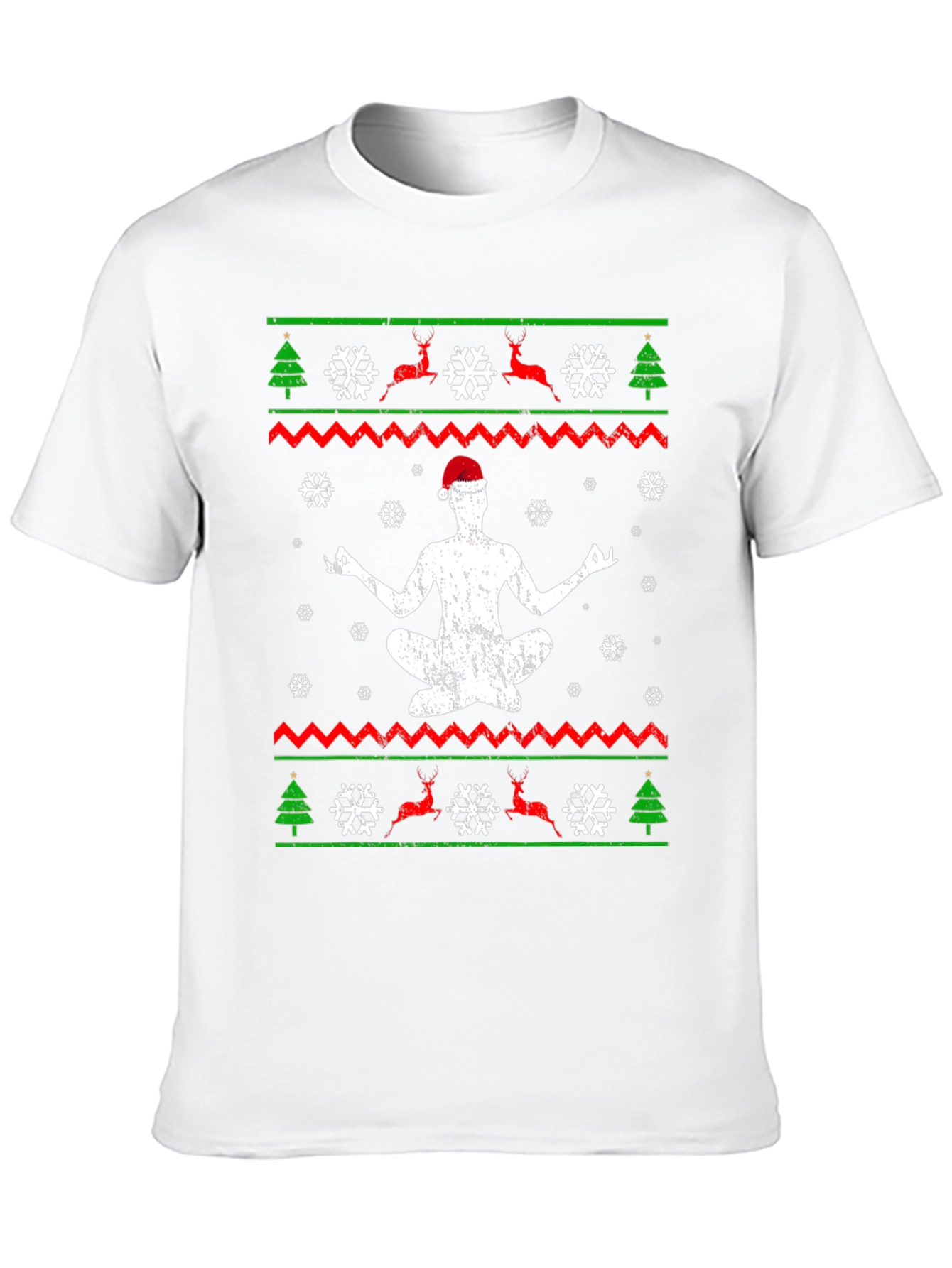 Yoga Christmas T-Shirt - Mens Holiday Gift Tee