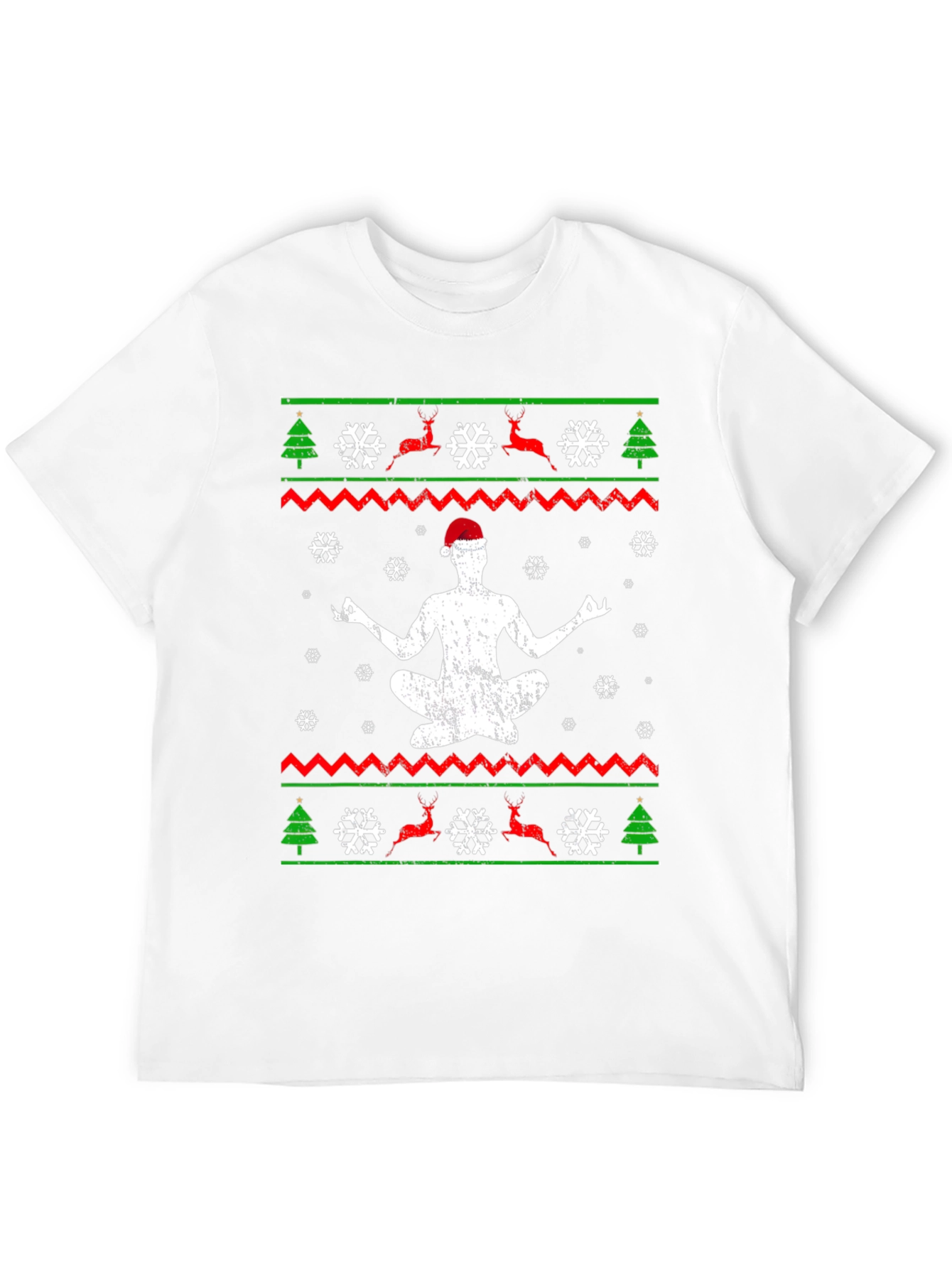 Yoga Christmas T-Shirt - Mens Holiday Gift Tee