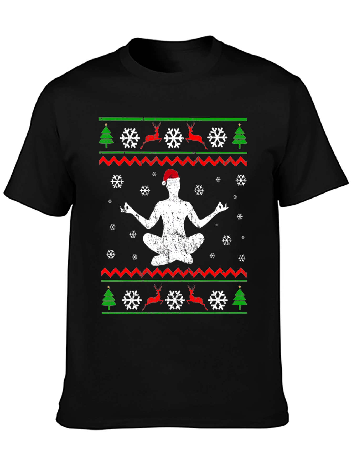 Yoga Christmas T-Shirt - Mens Holiday Gift Tee