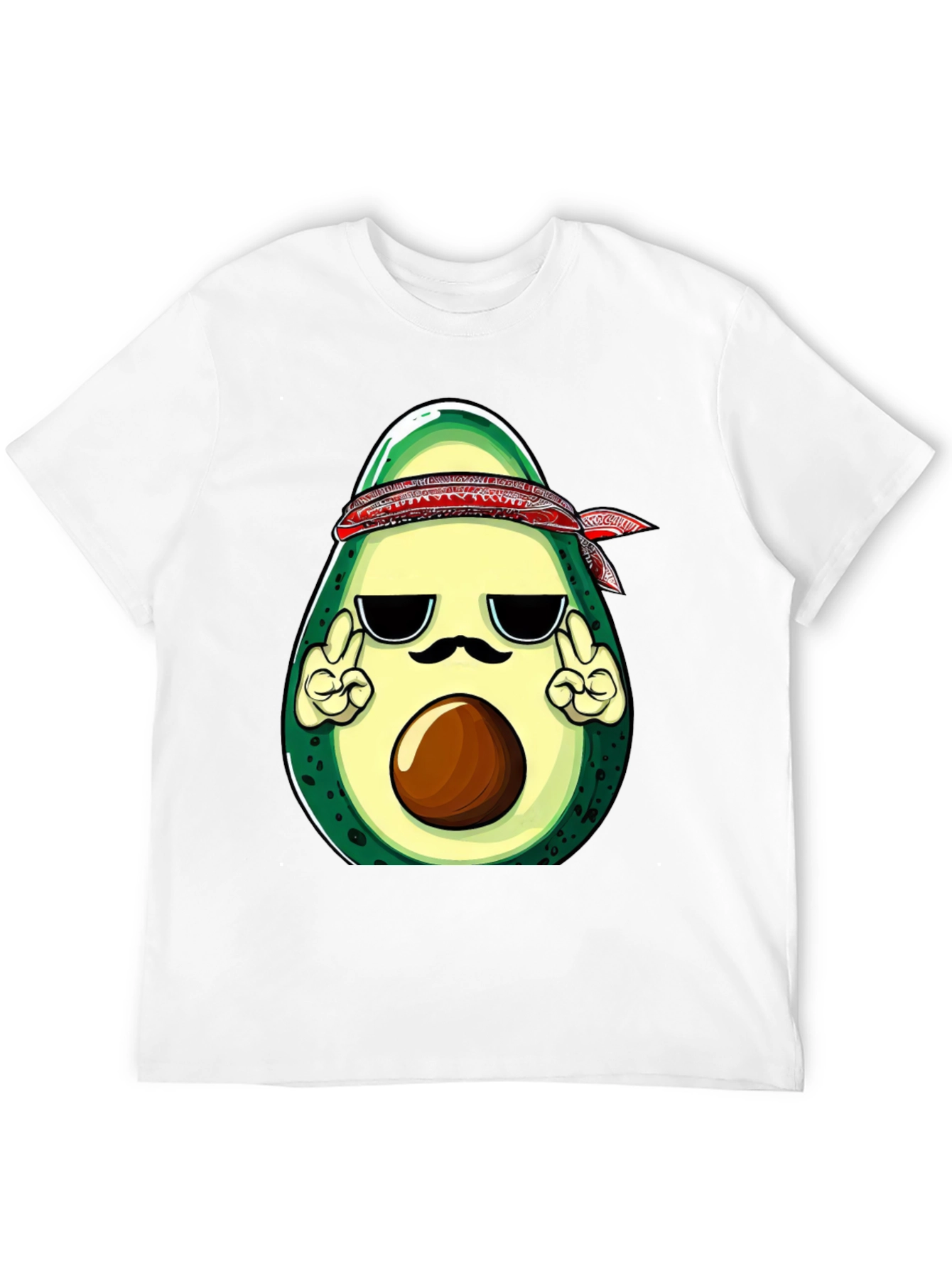 Cool Avocado Graphic T-Shirt - Black