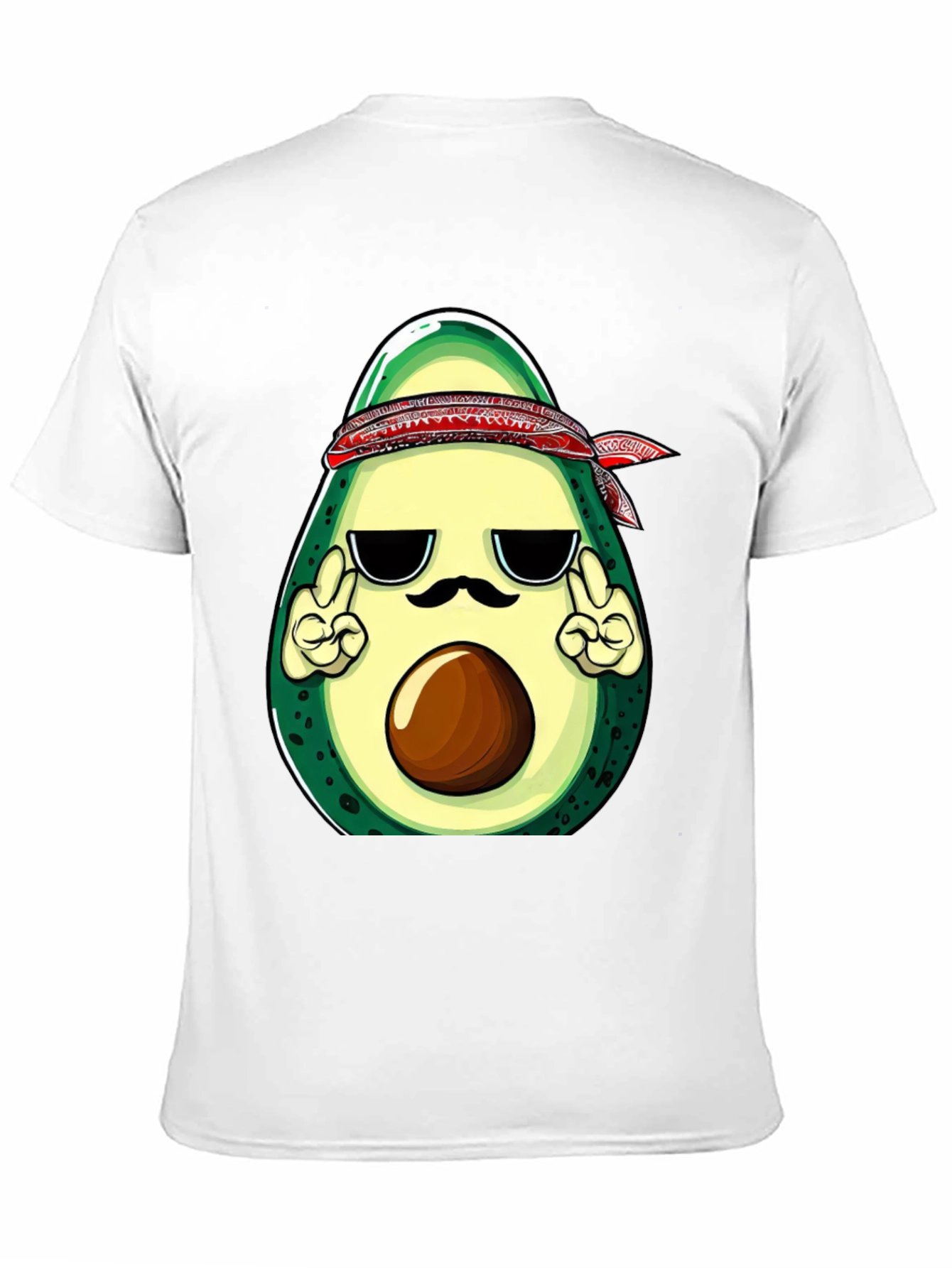 Cool Avocado Graphic T-Shirt - Black