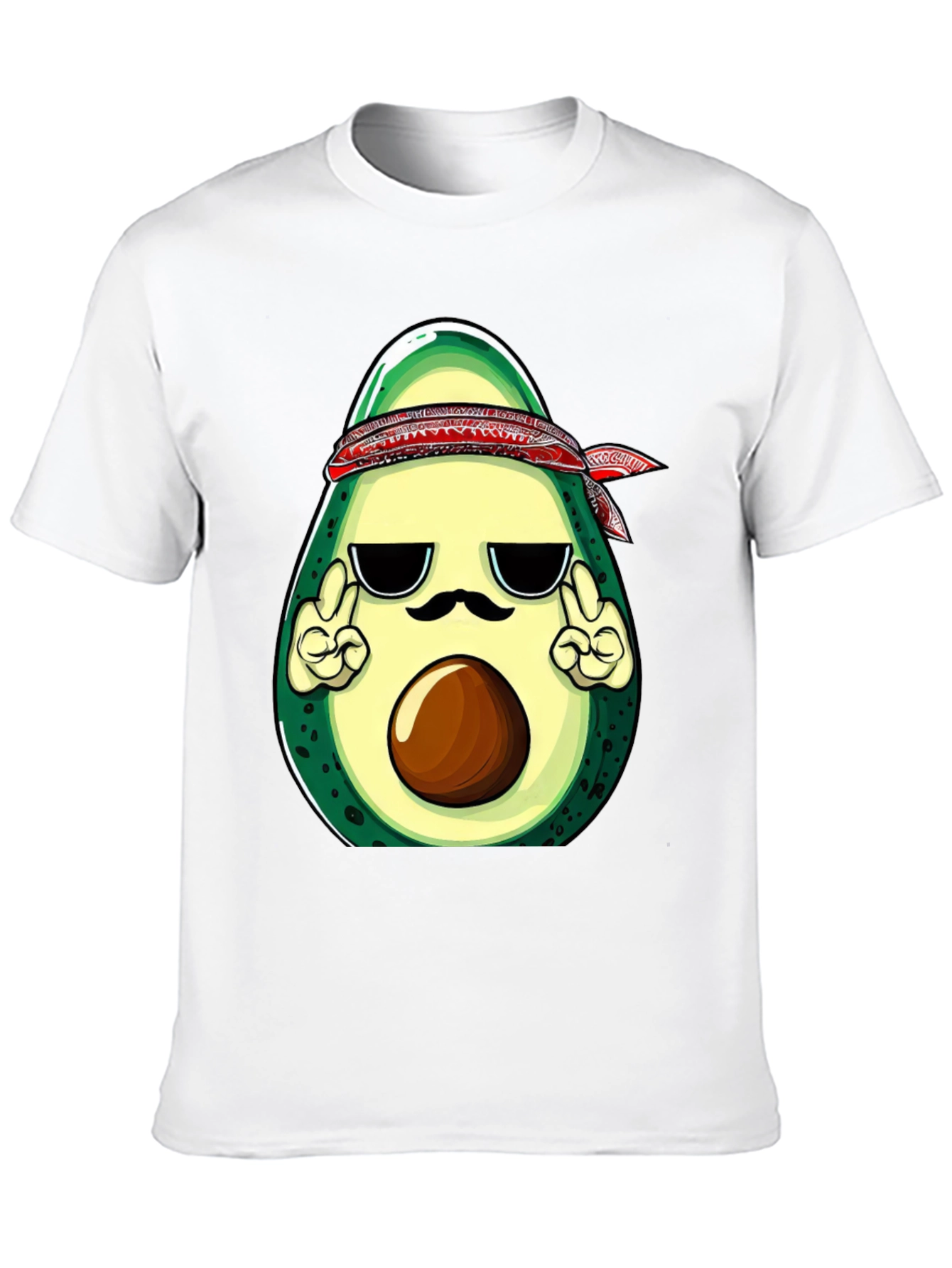 Cool Avocado Graphic T-Shirt - Black