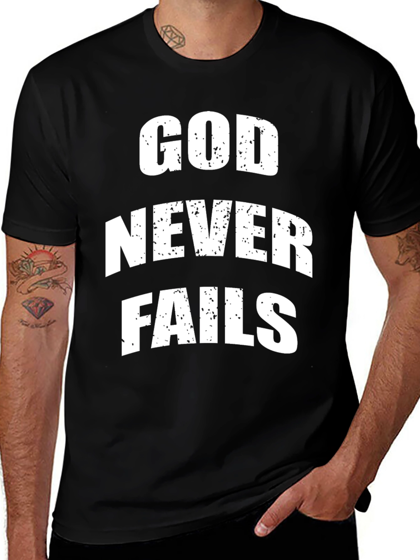 God Never Fails Graphic T-Shirt
