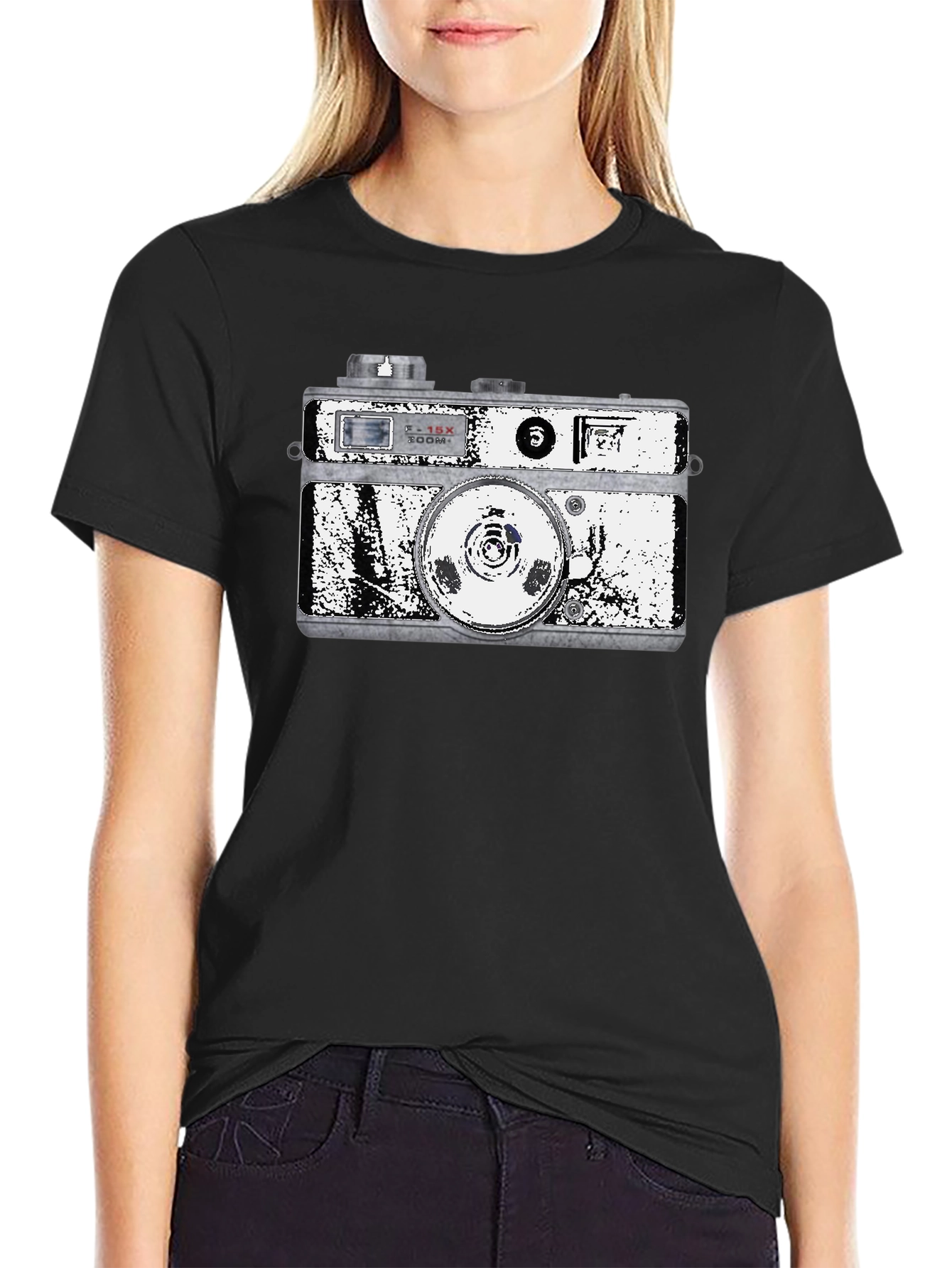 Retro Camera Graphic T-Shirt - Classic Style