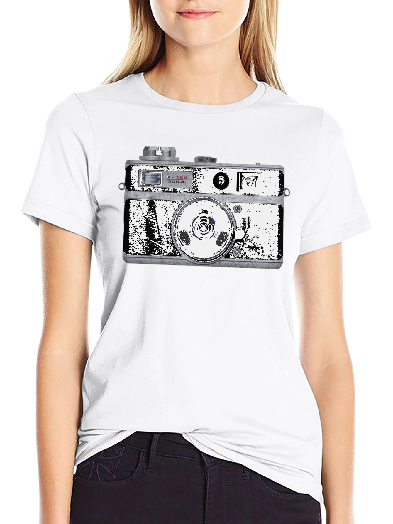 Retro Camera Graphic T-Shirt - Classic Style