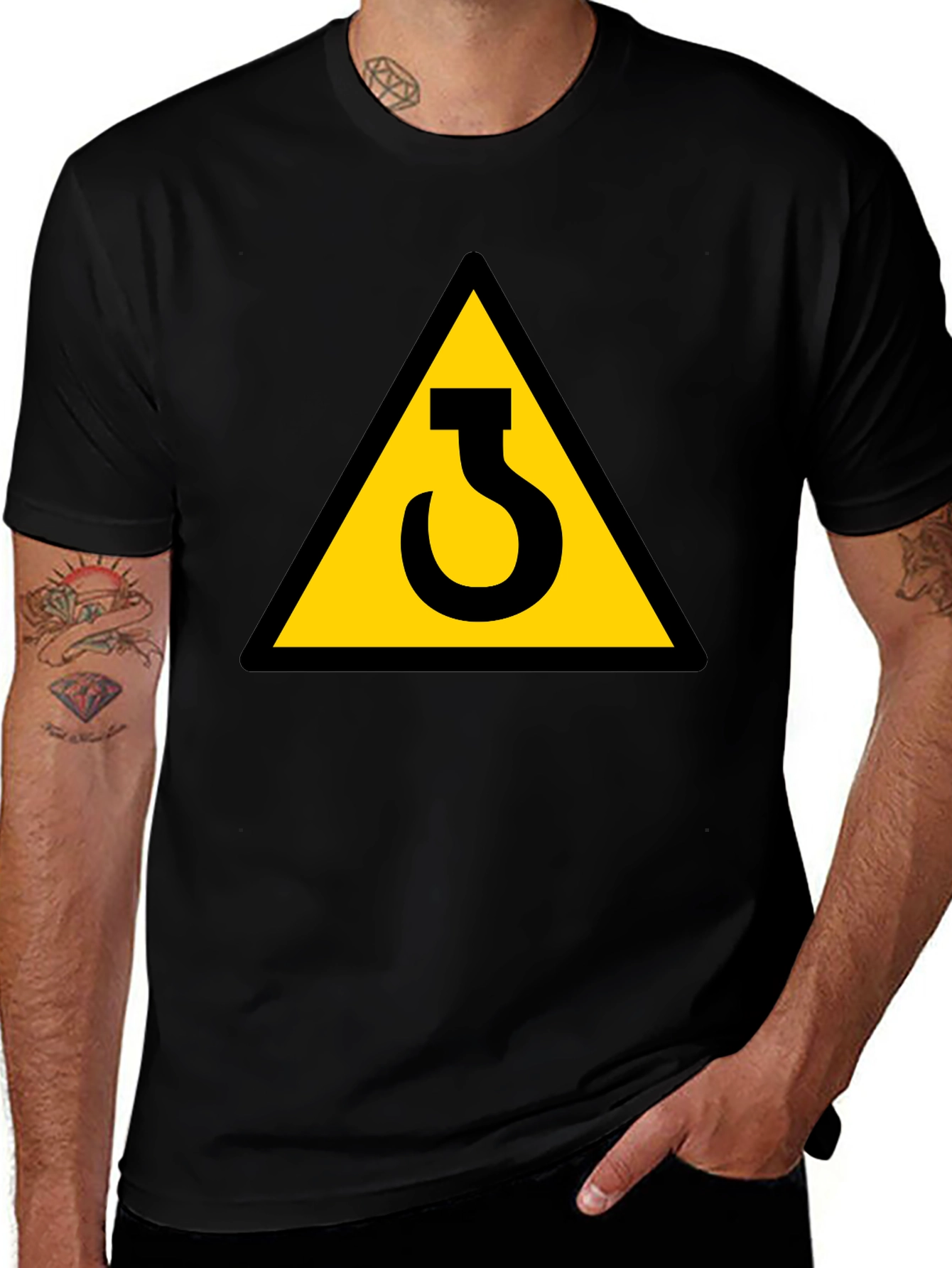 Warning Crane Hook T-Shirt