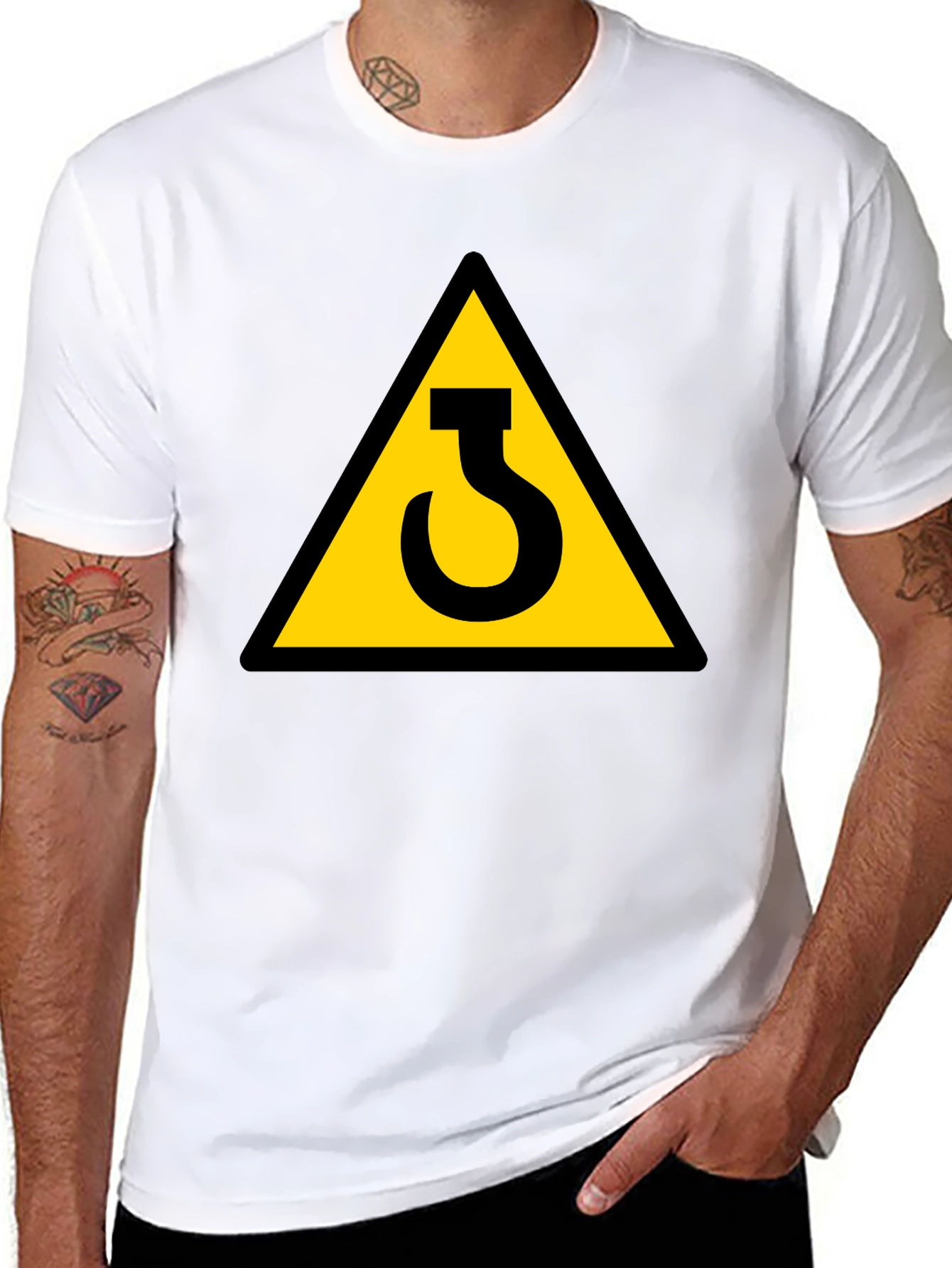 Warning Crane Hook T-Shirt