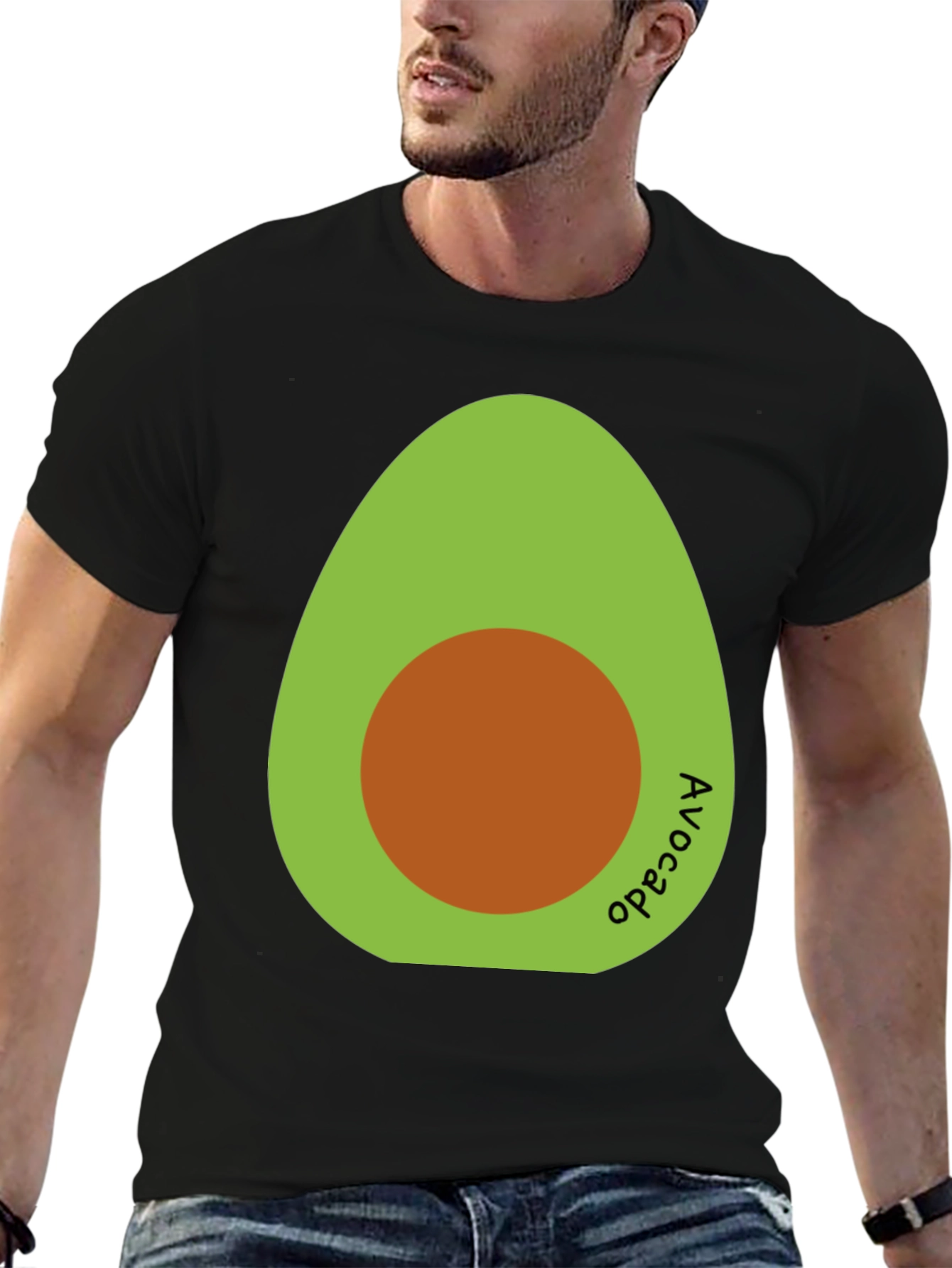 Avocado Graphic T-Shirt - Black