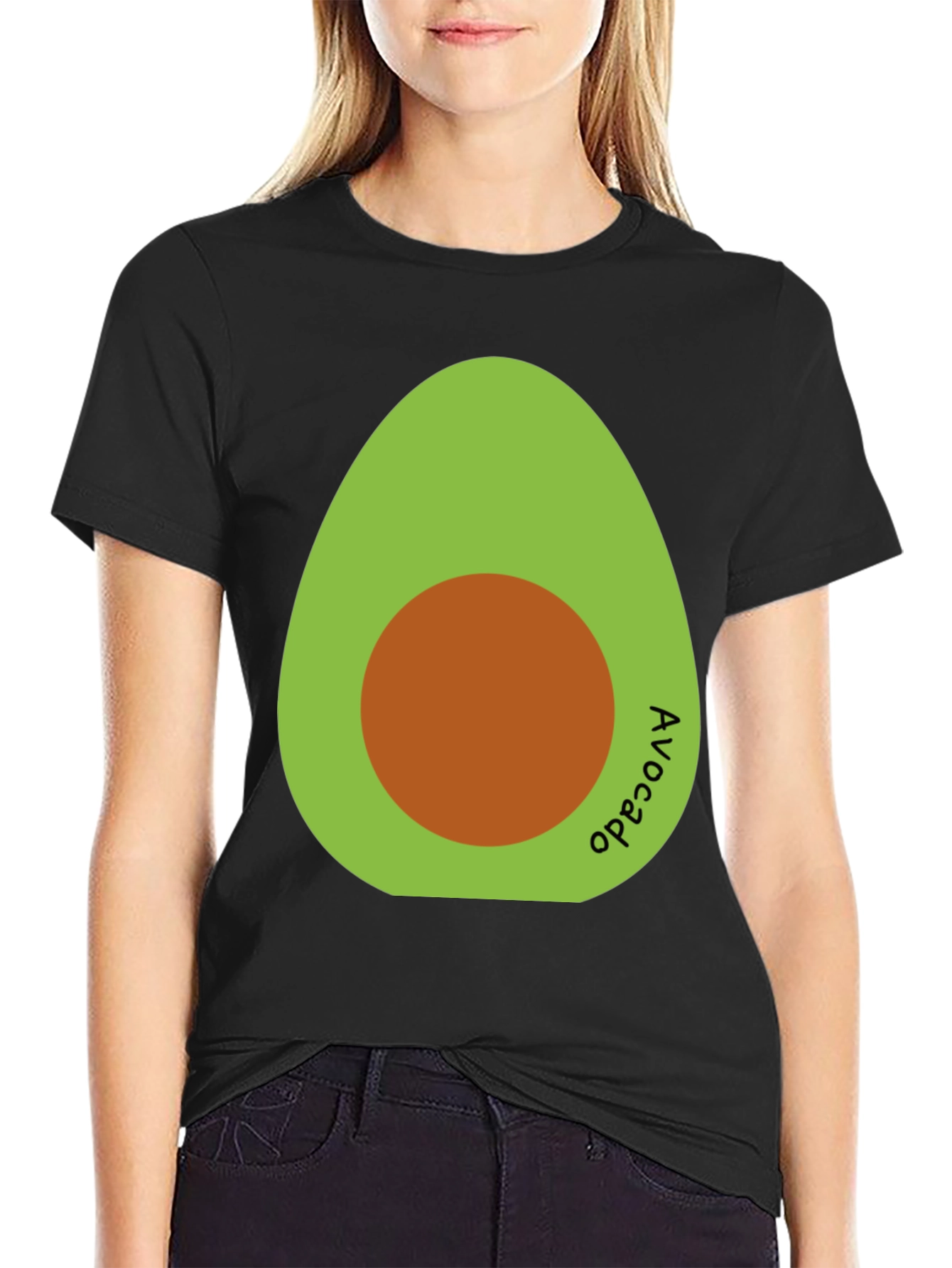 Avocado Graphic T-Shirt - Black