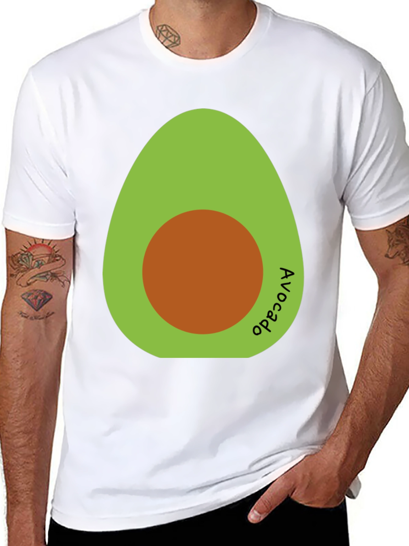 Avocado Graphic T-Shirt - Black