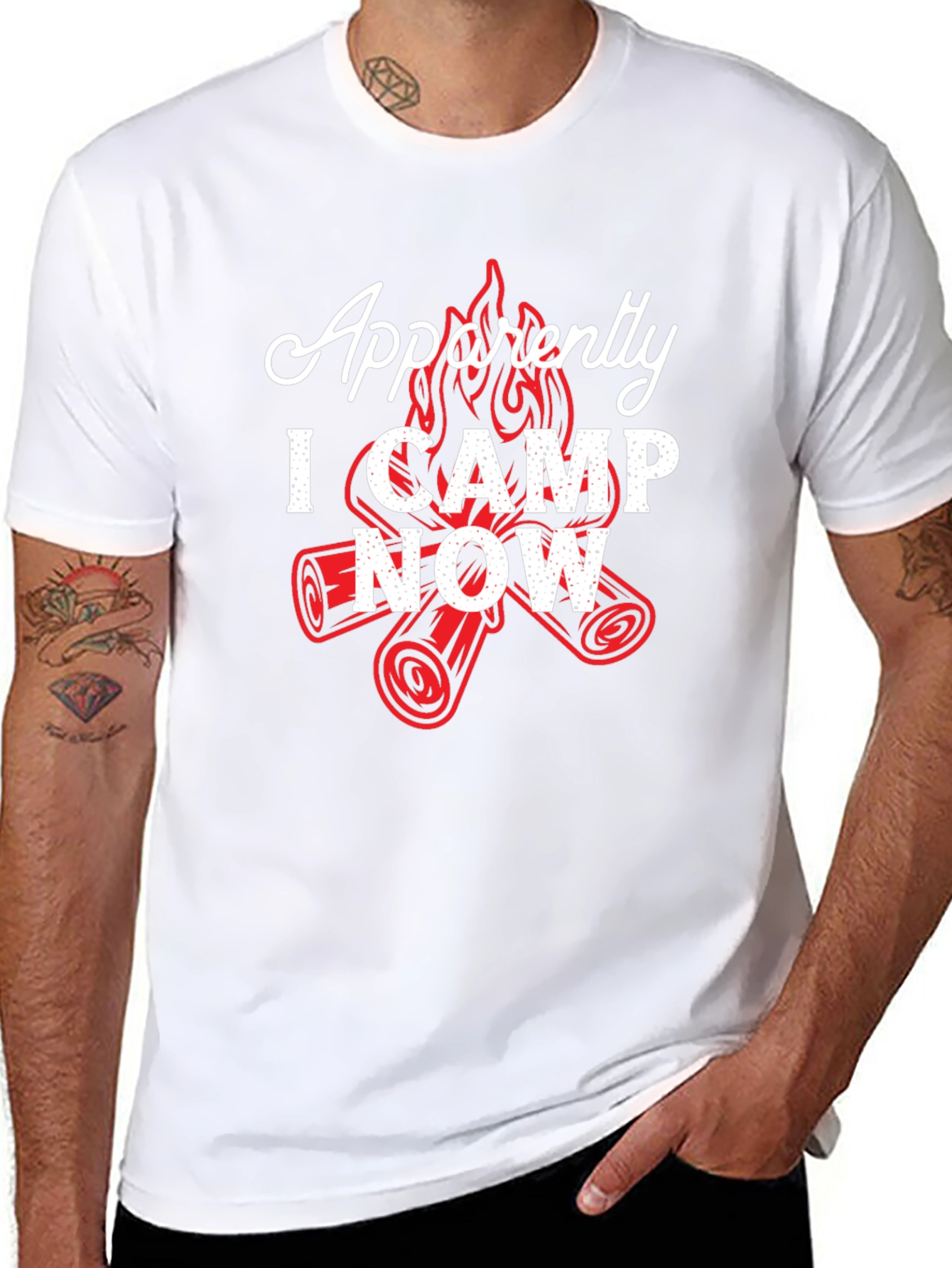 Apparently I Camp Now T-Shirt - Funny Camping Tee