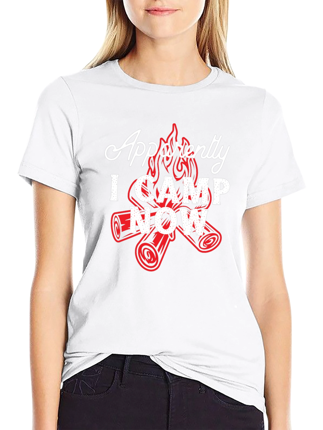 Apparently I Camp Now T-Shirt - Funny Camping Tee