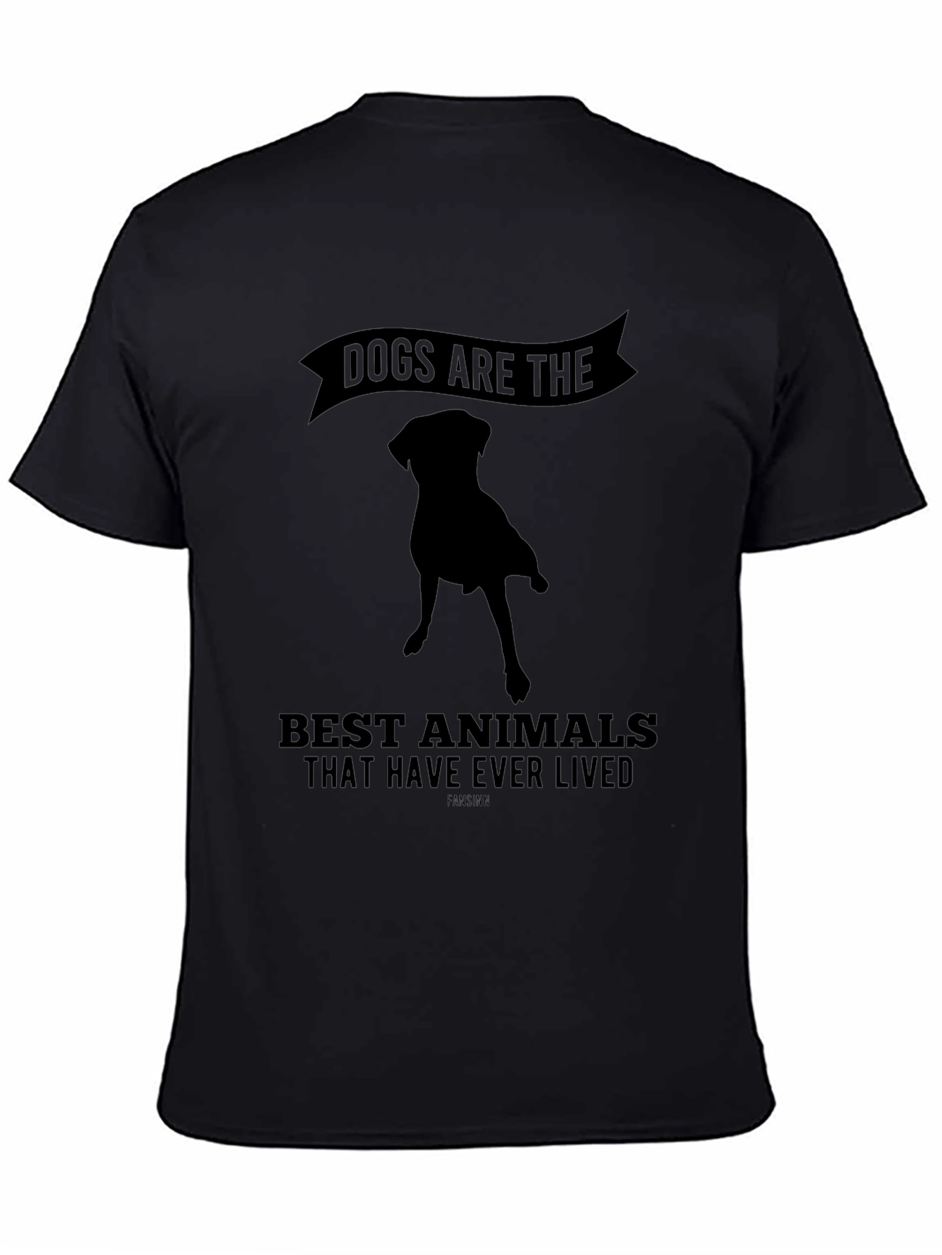 Dogs Are The Best Animals T-Shirt Black