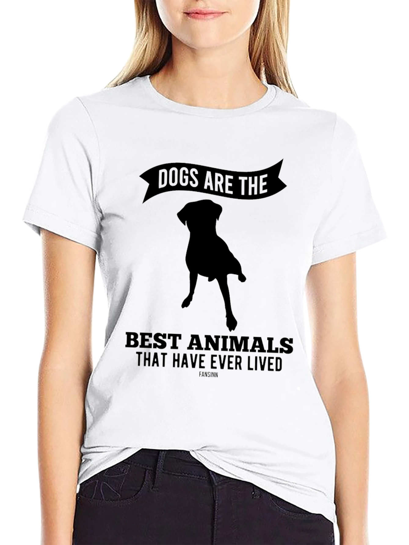 Dogs Are The Best Animals T-Shirt Black