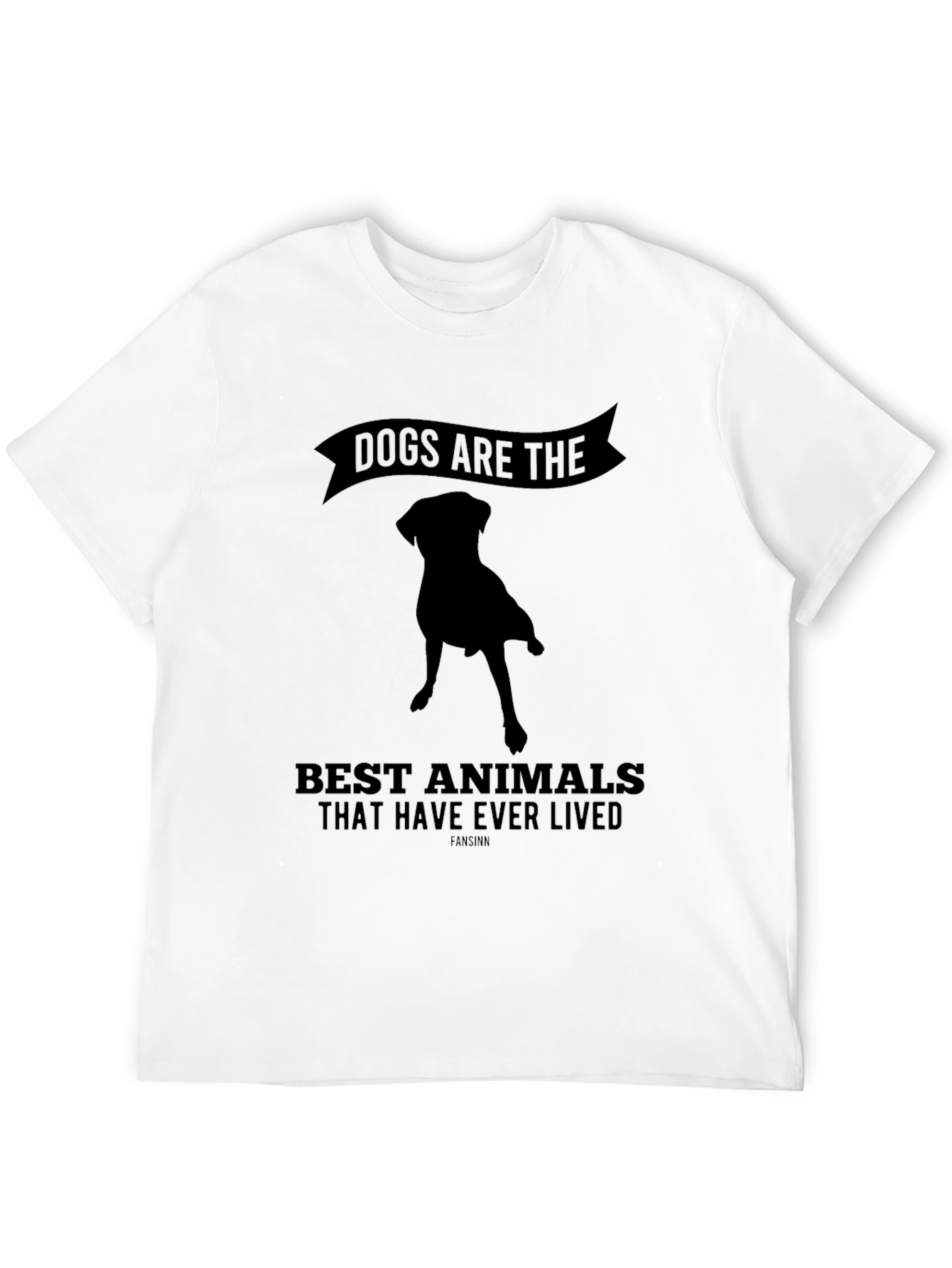 Dogs Are The Best Animals T-Shirt Black