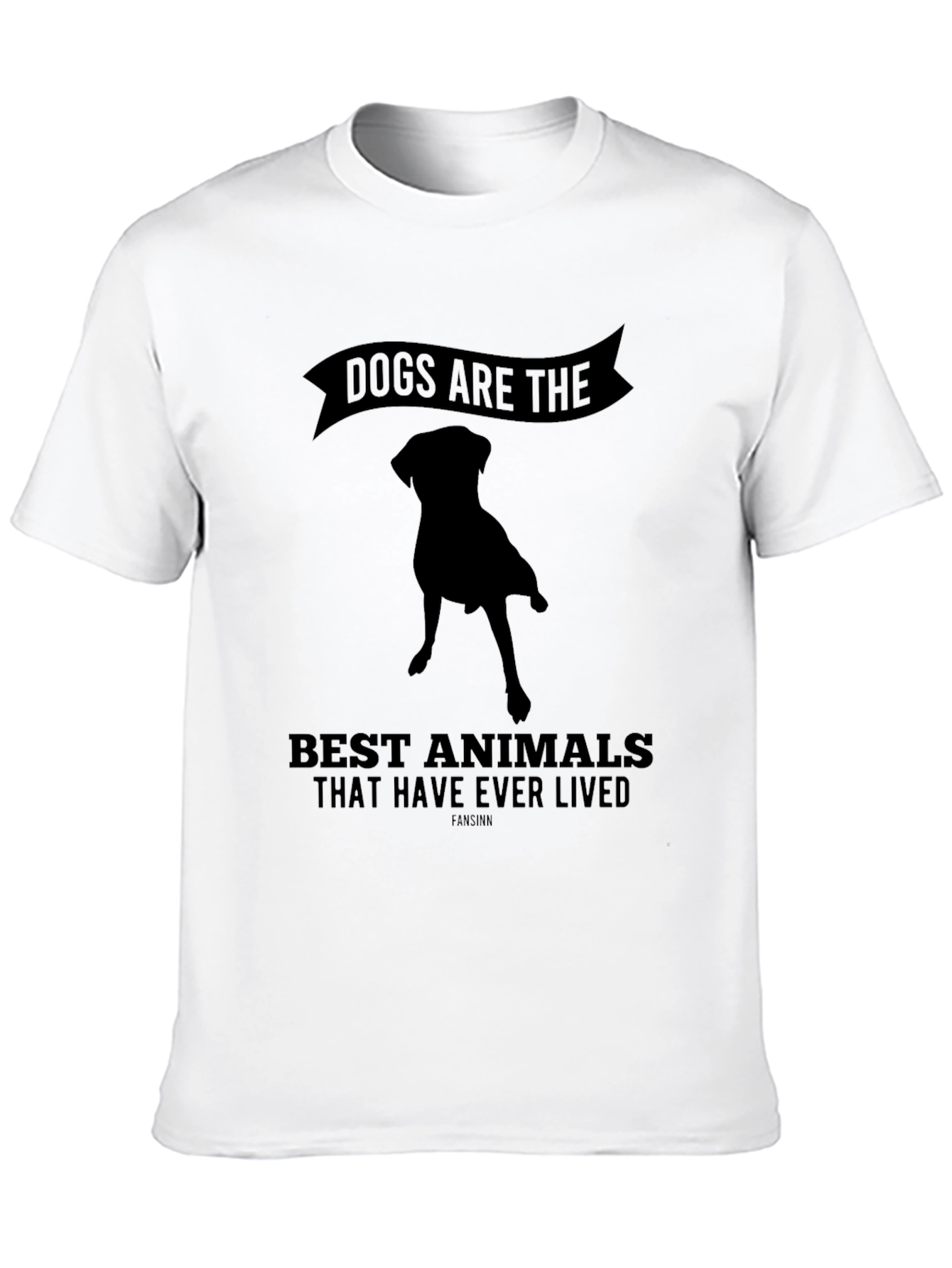 Dogs Are The Best Animals T-Shirt Black