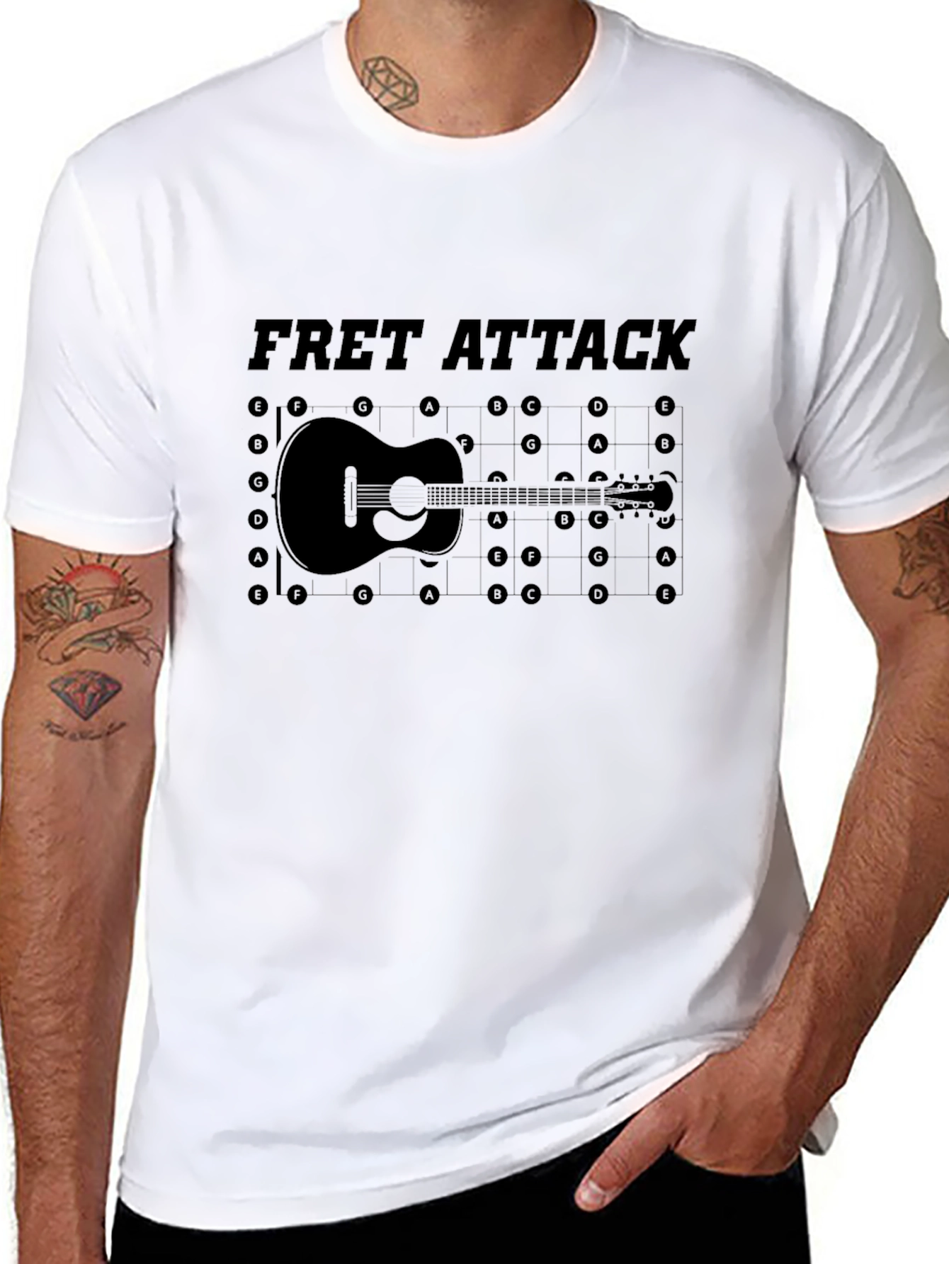 Fret Attack Guitar Graphic Tee