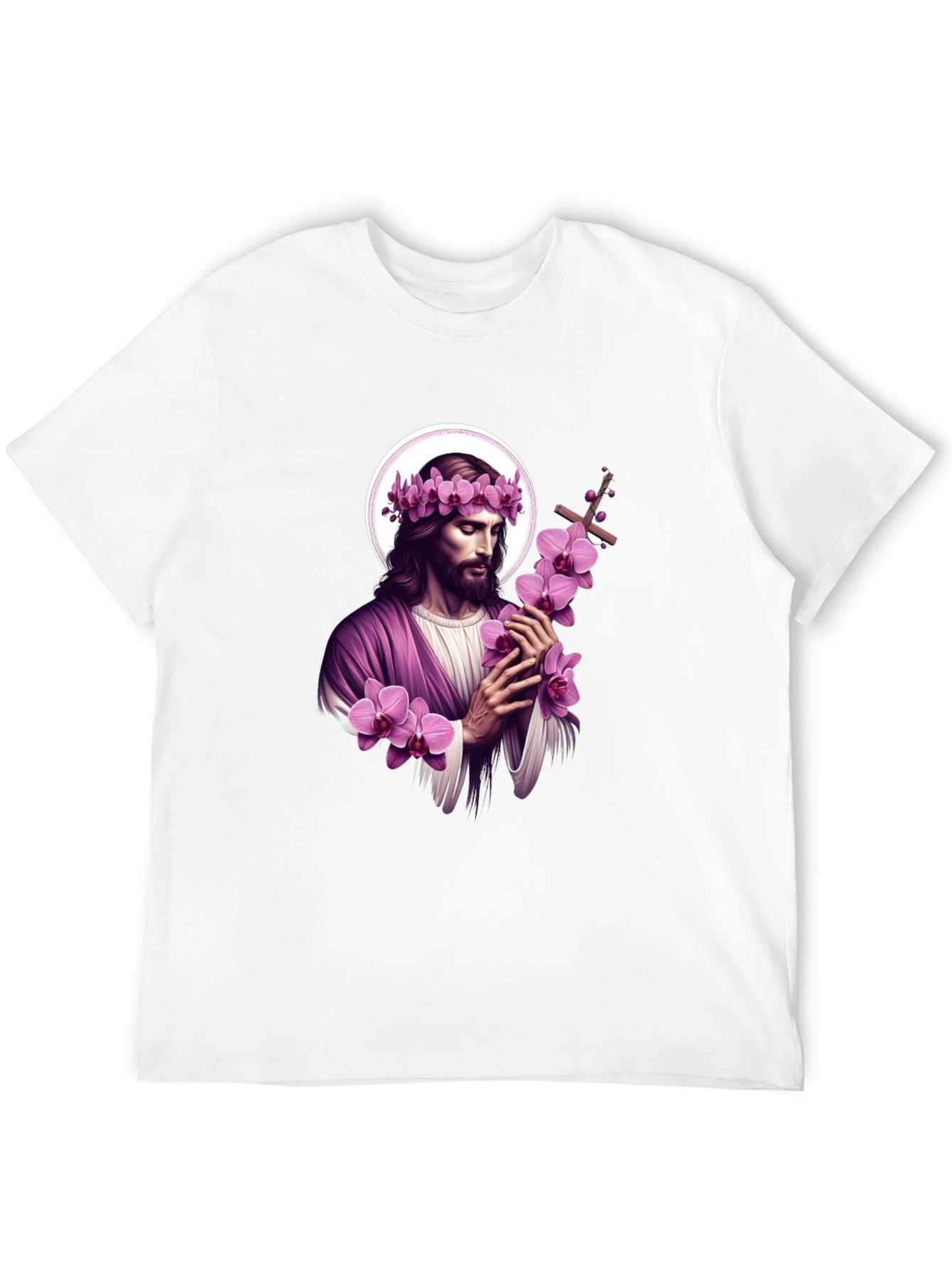 Orchid Crown Jesus Graphic Tee