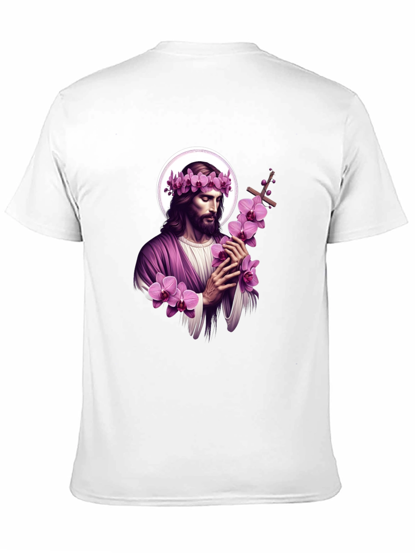 Orchid Crown Jesus Graphic Tee