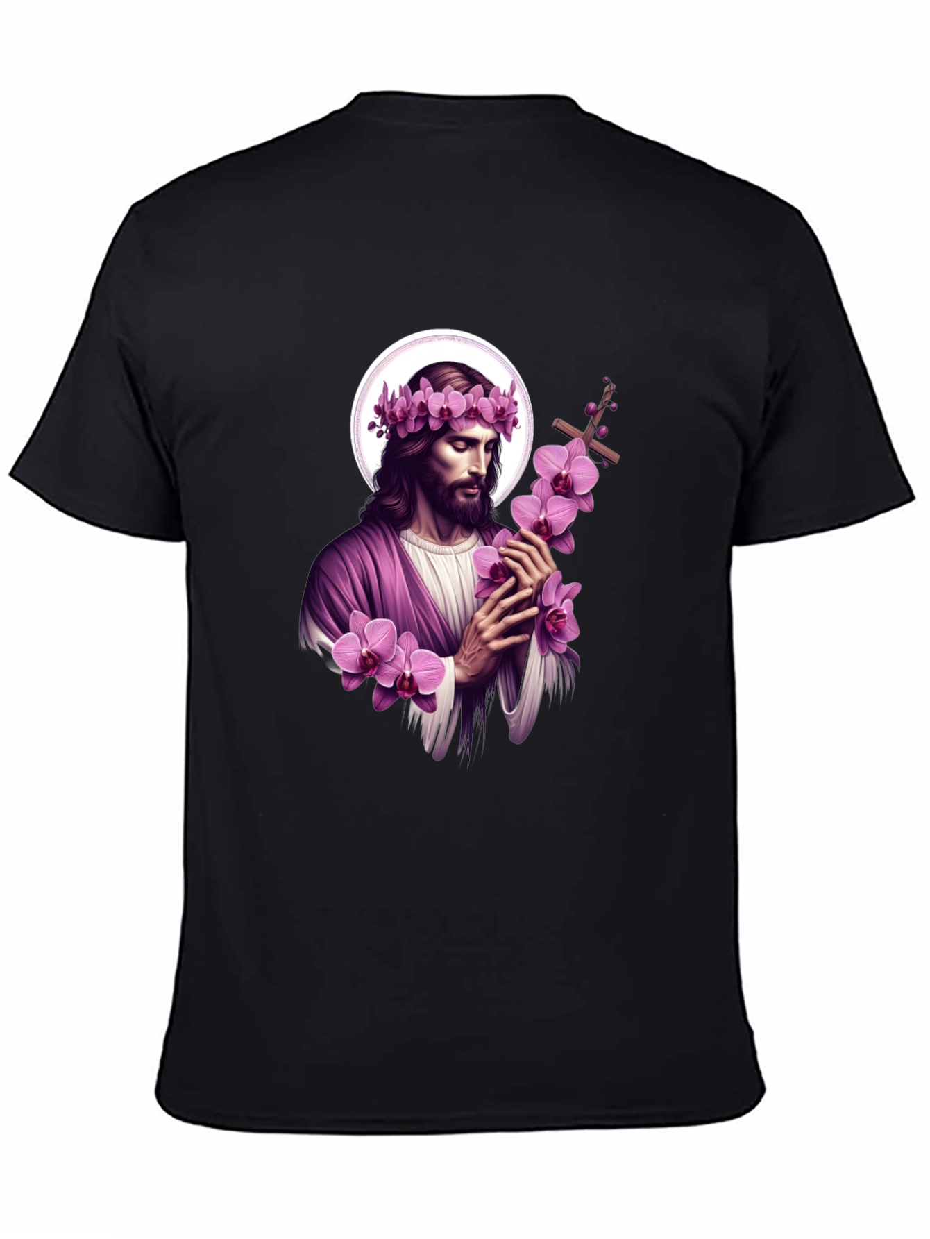Orchid Crown Jesus Graphic Tee