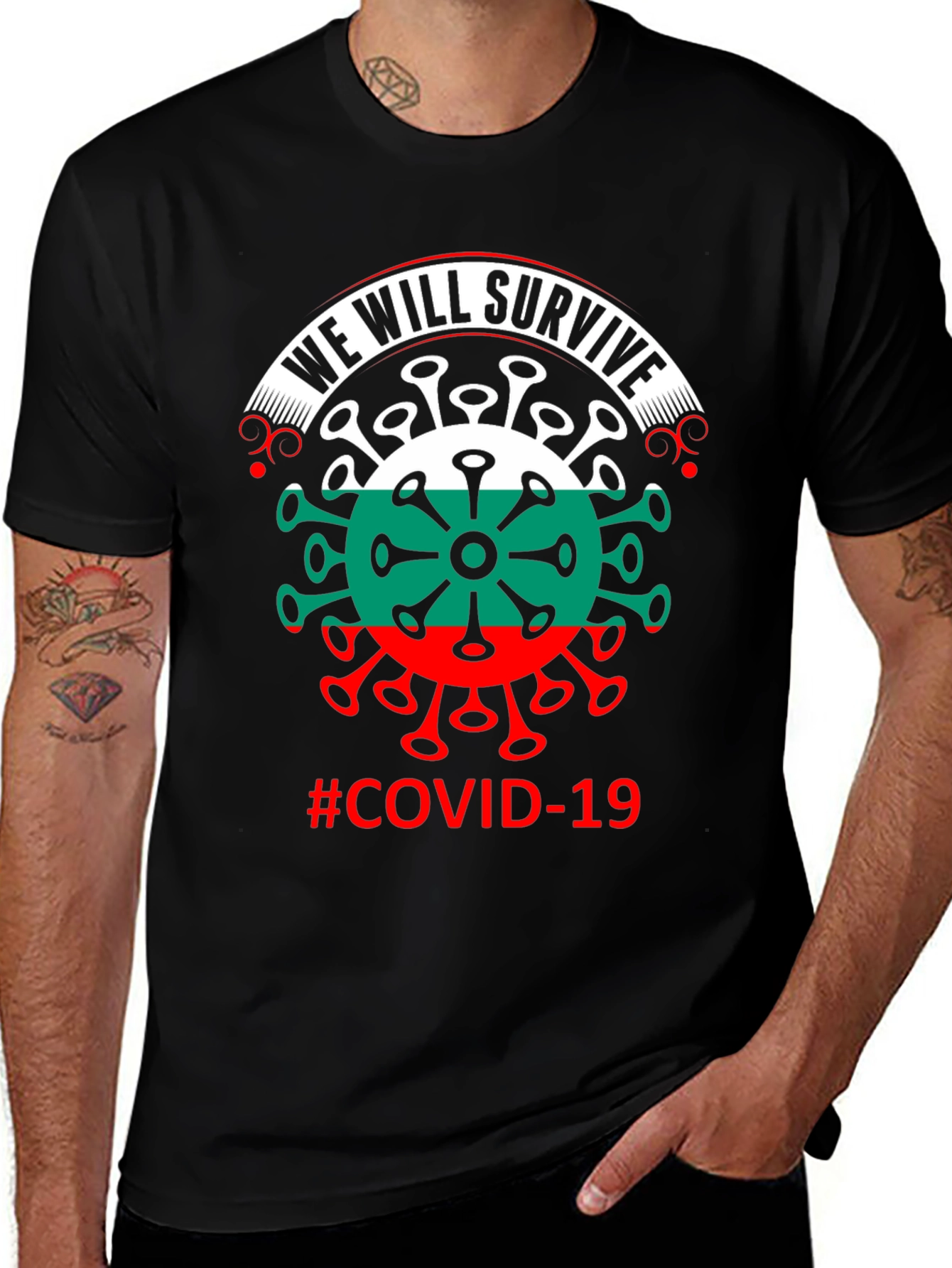 We Will Survive Bulgaria COVID-19 T-Shirt