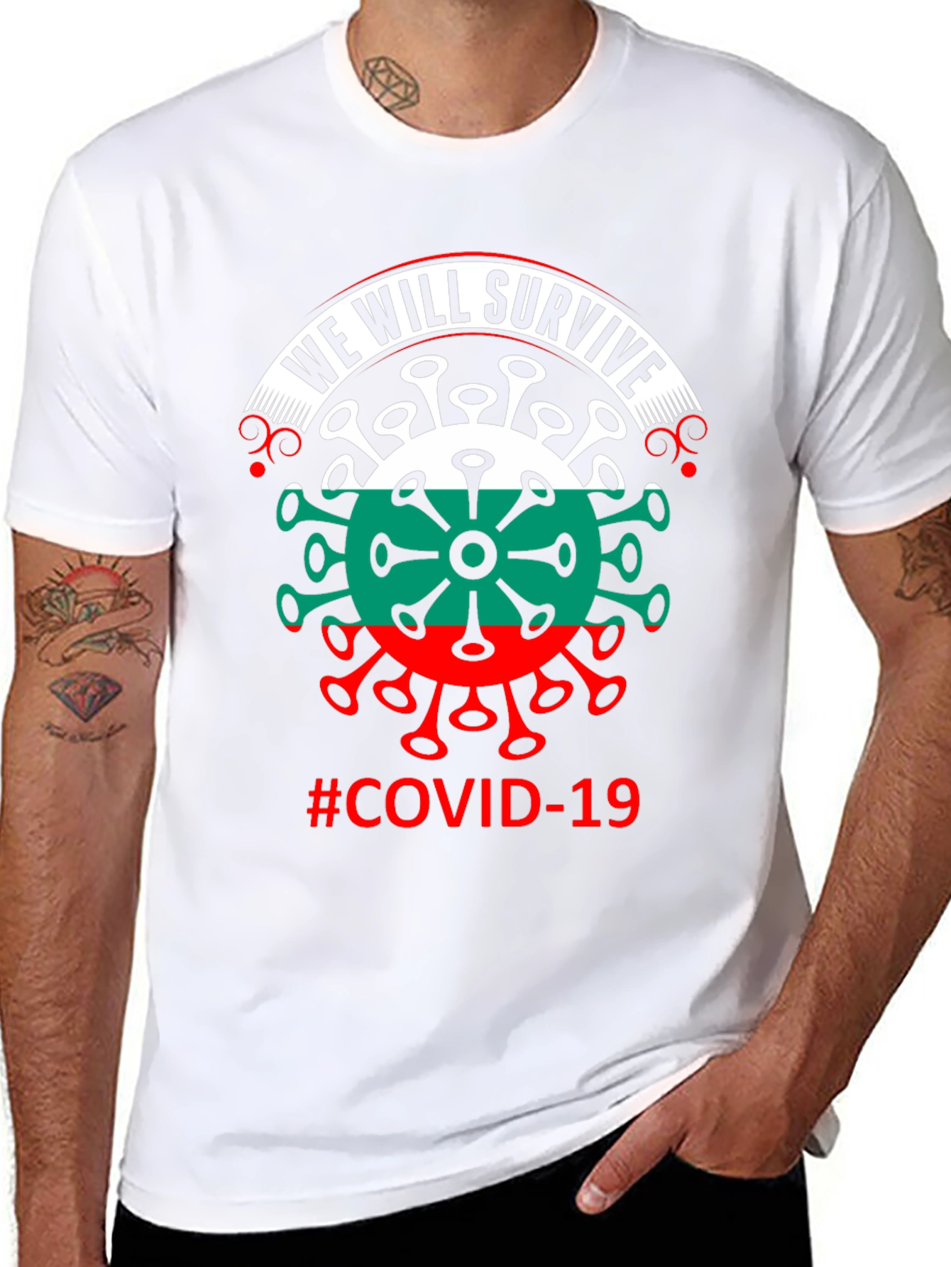 We Will Survive Bulgaria COVID-19 T-Shirt