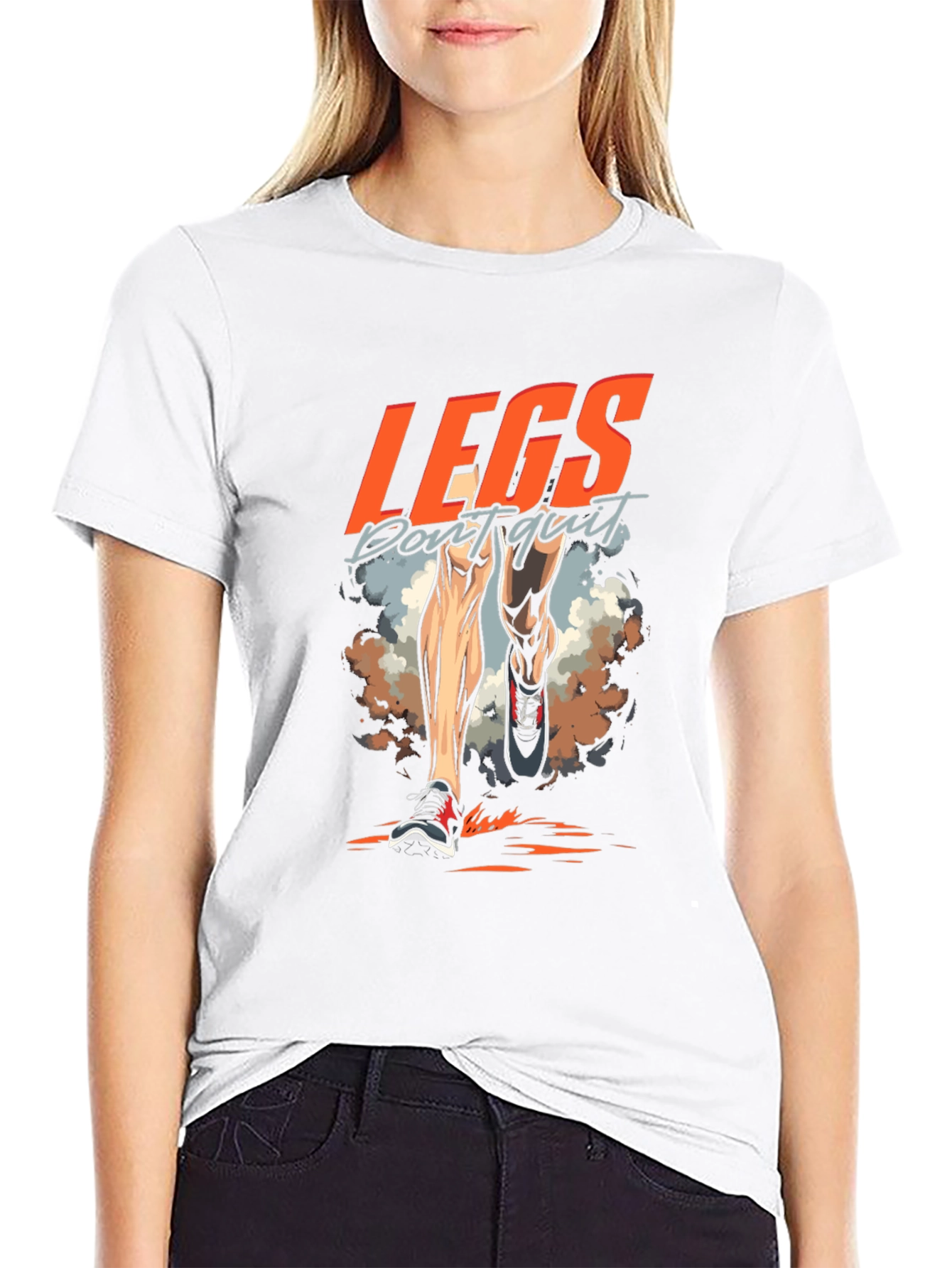 Legs Dont Quit Running T-Shirt