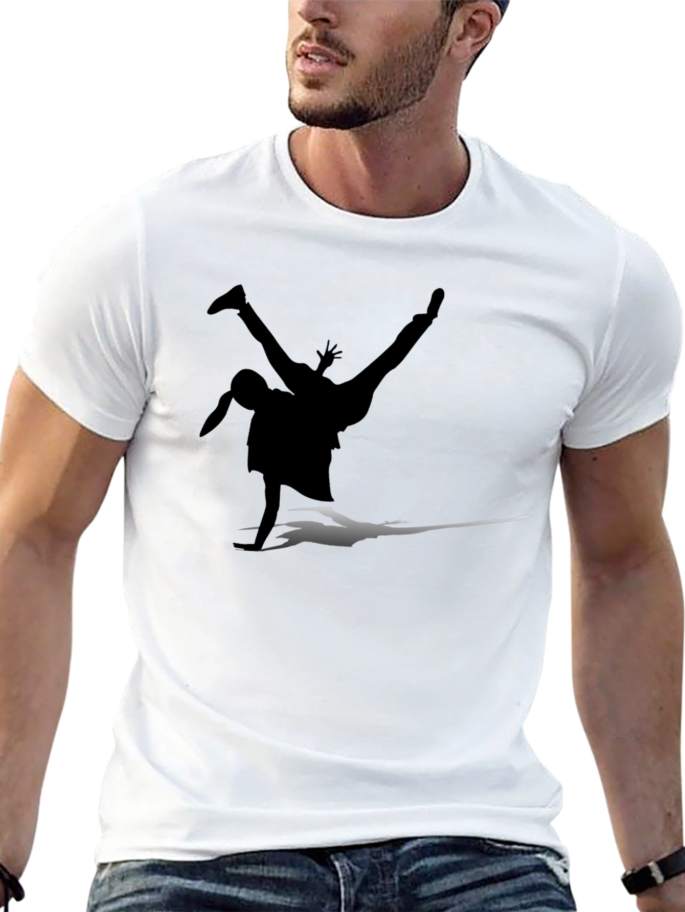 Breakdance Silhouette Black T-Shirt
