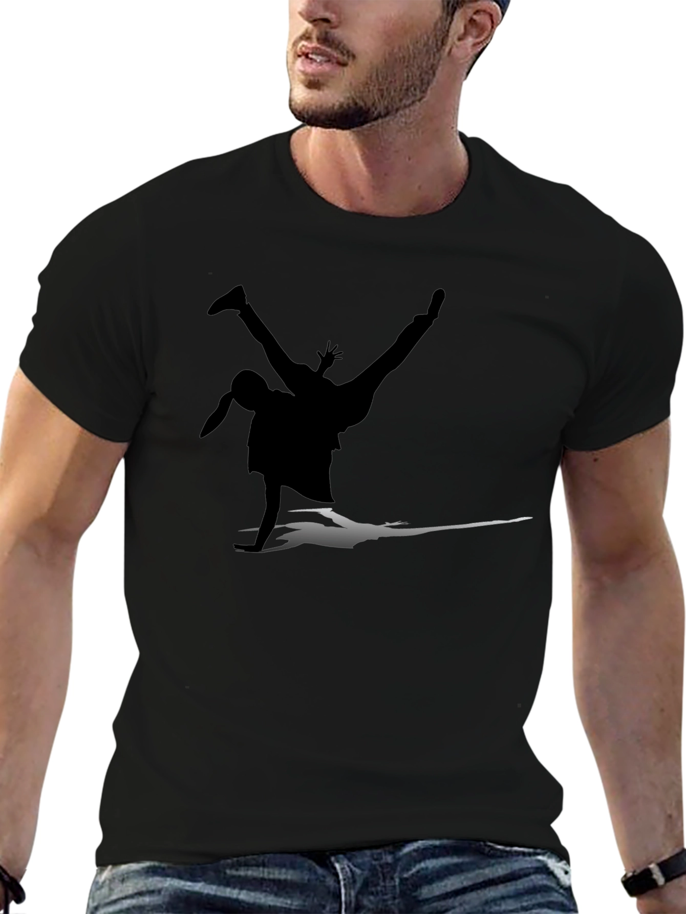 Breakdance Silhouette Black T-Shirt