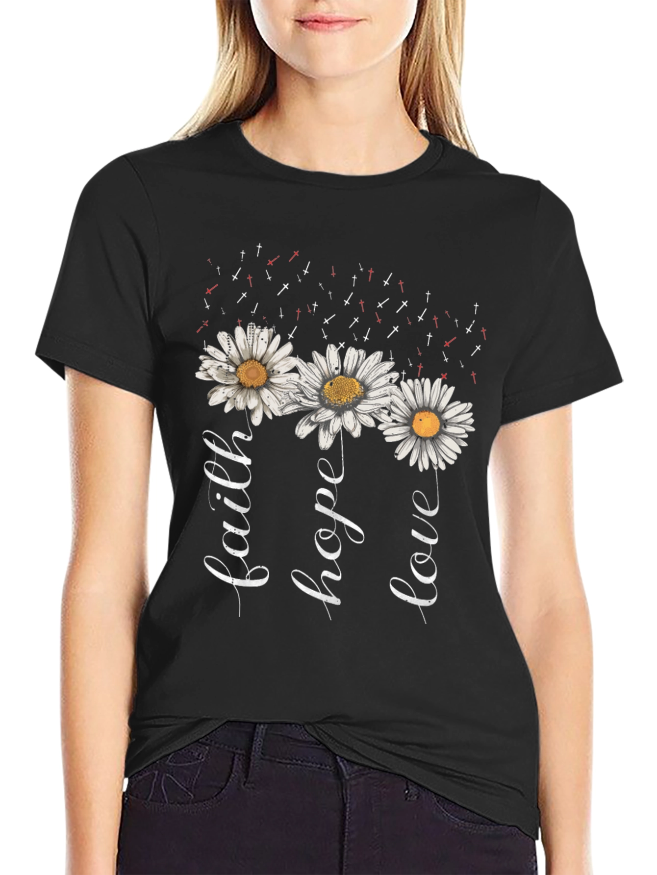 Faith Hope Love Daisy T-Shirt