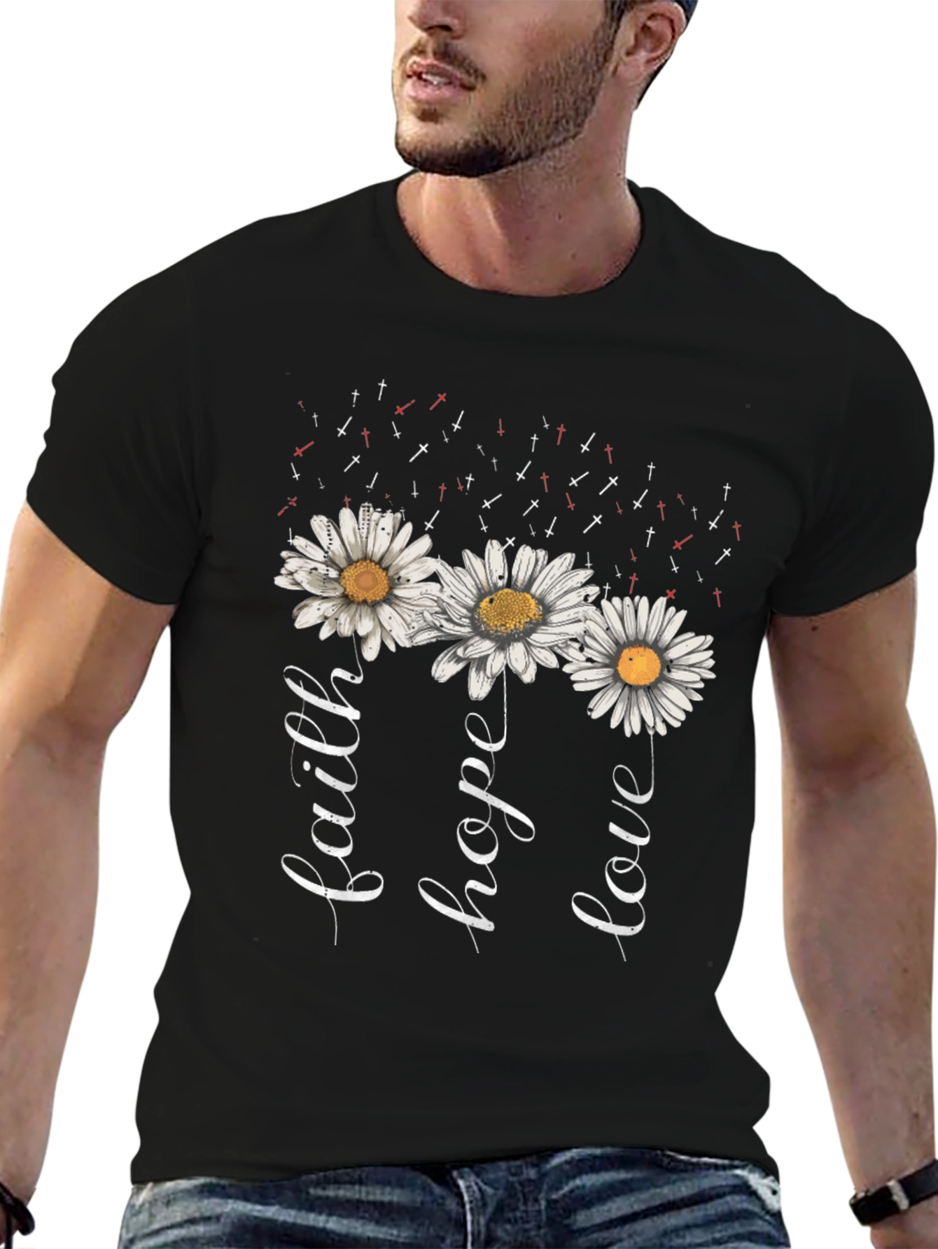 Faith Hope Love Daisy T-Shirt