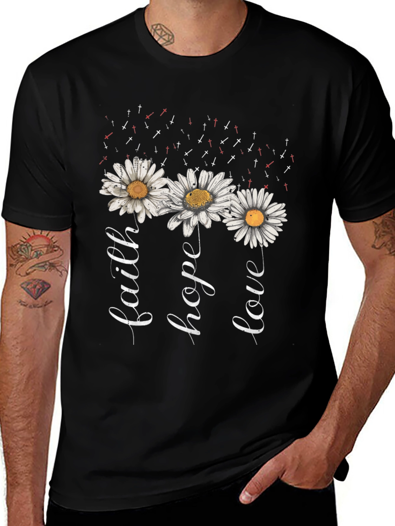 Faith Hope Love Daisy T-Shirt