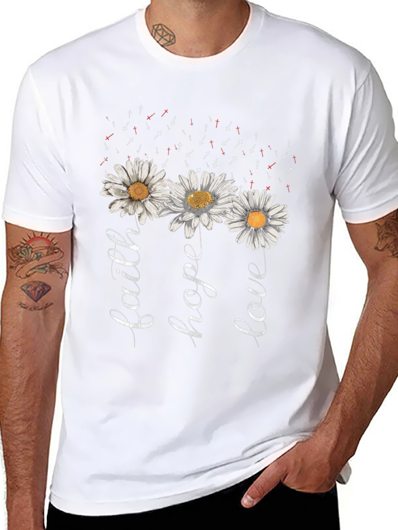 Faith Hope Love Daisy T-Shirt