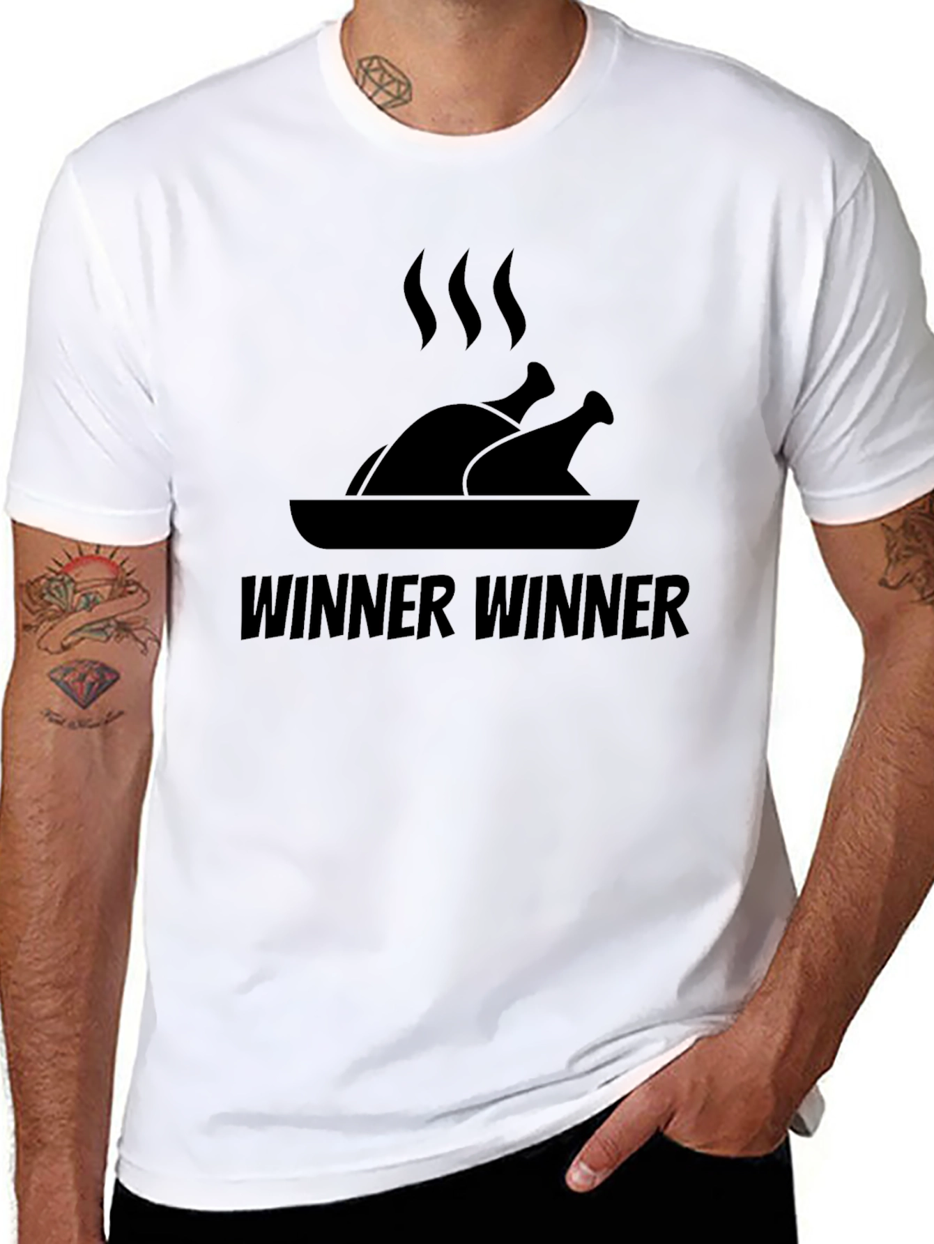 Winner Winner Chicken Dinner Black T-Shirt