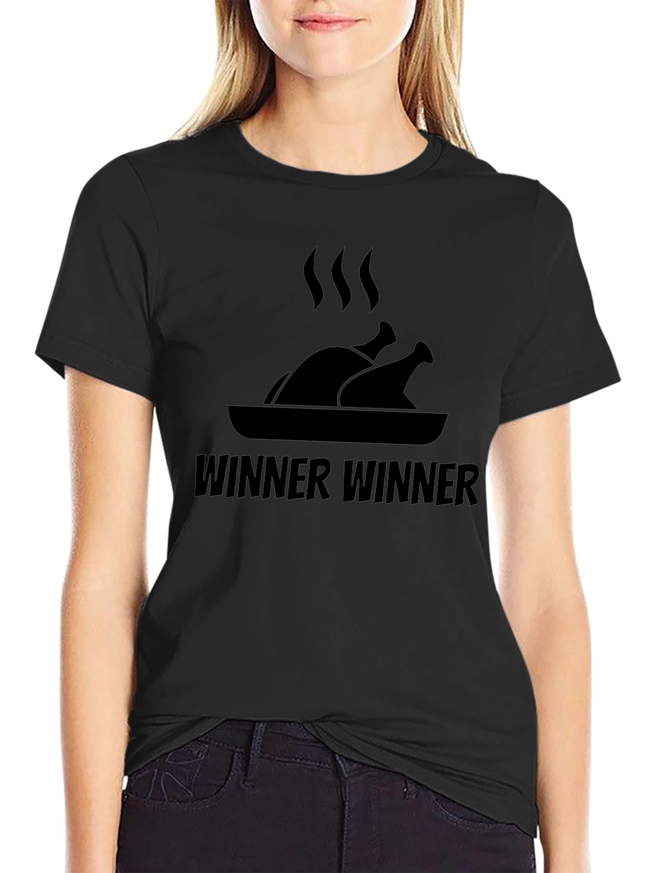 Winner Winner Chicken Dinner Black T-Shirt