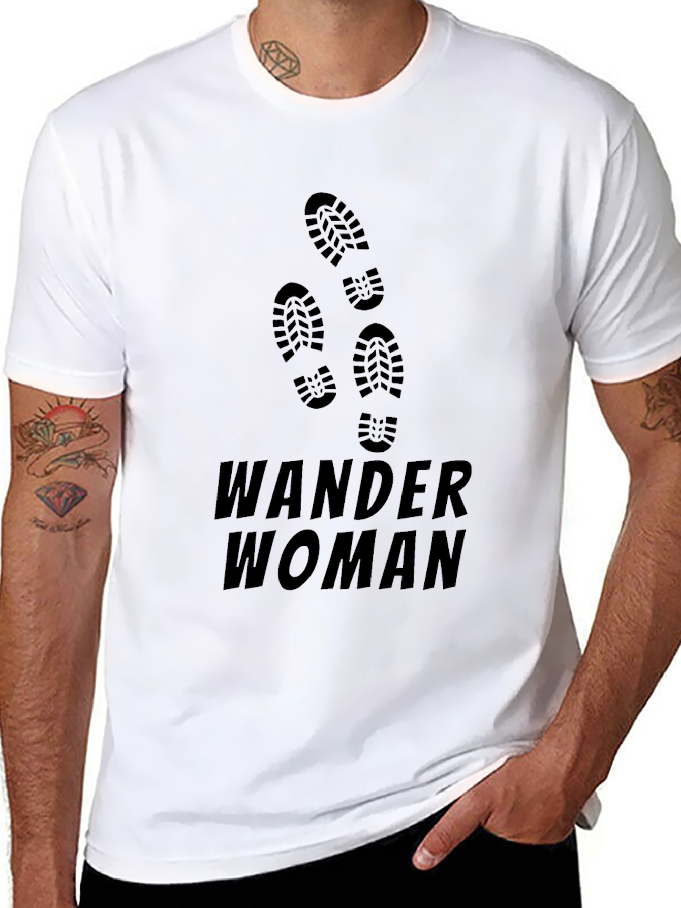 Wander Woman Graphic T-Shirt - Black