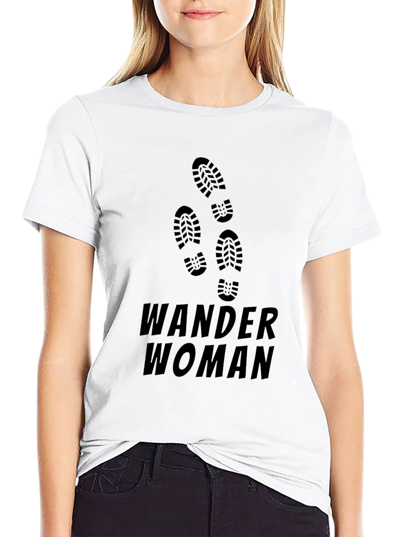 Wander Woman Graphic T-Shirt - Black