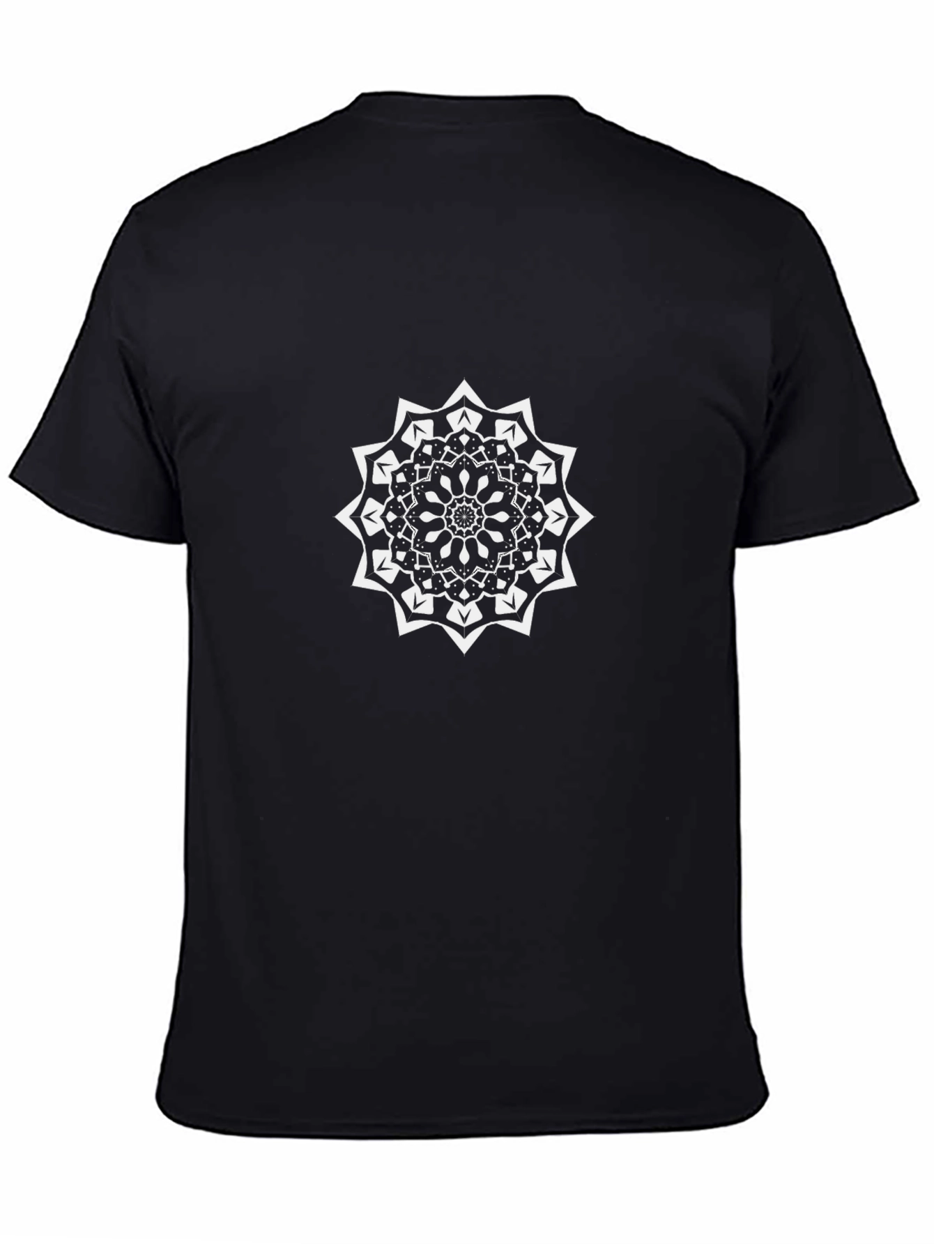Black Mandala Graphic Tee - Stylish & Unique