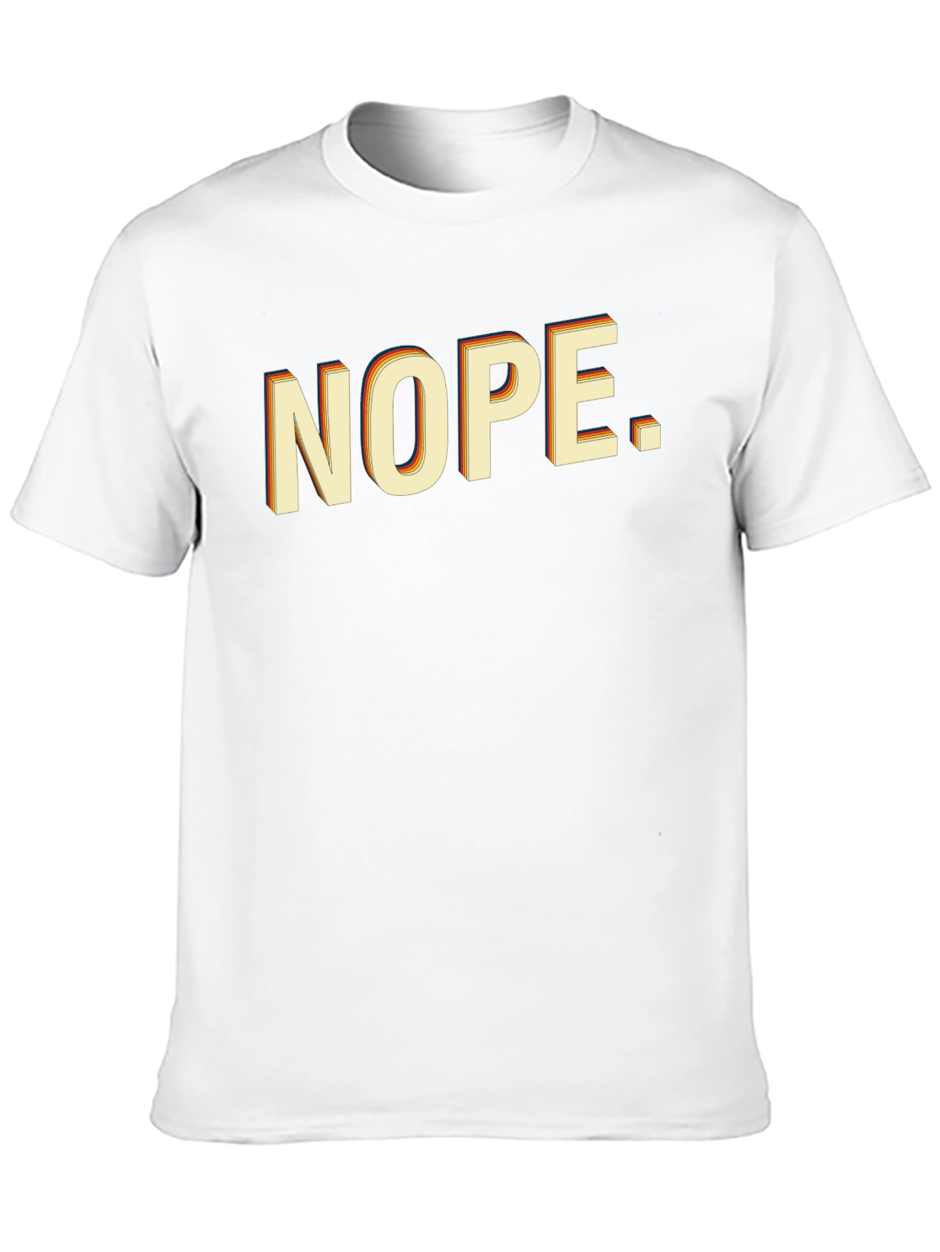 Retro NOPE. Graphic T-Shirt - Black