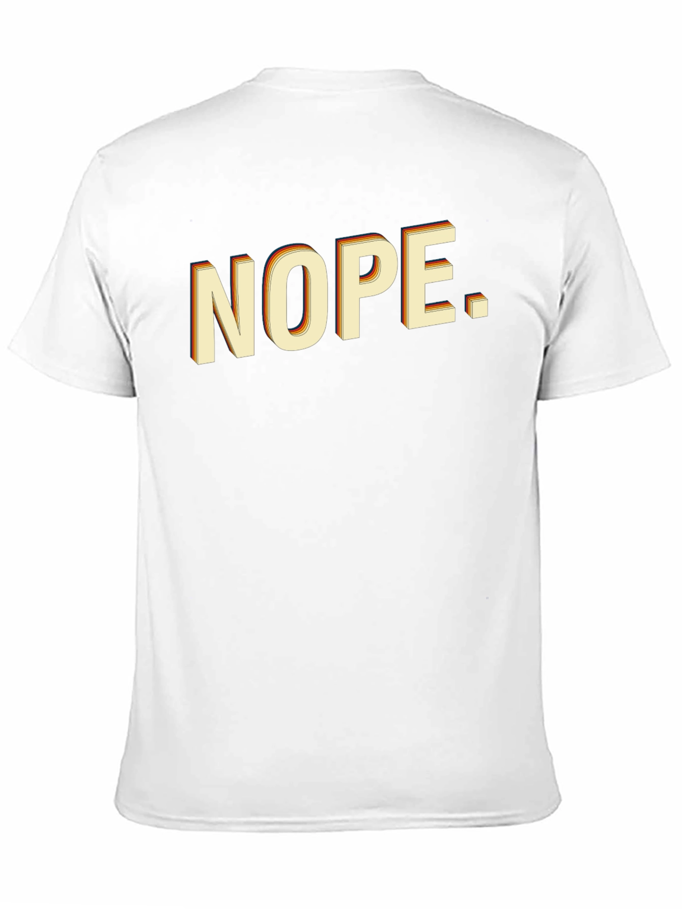 Retro NOPE. Graphic T-Shirt - Black