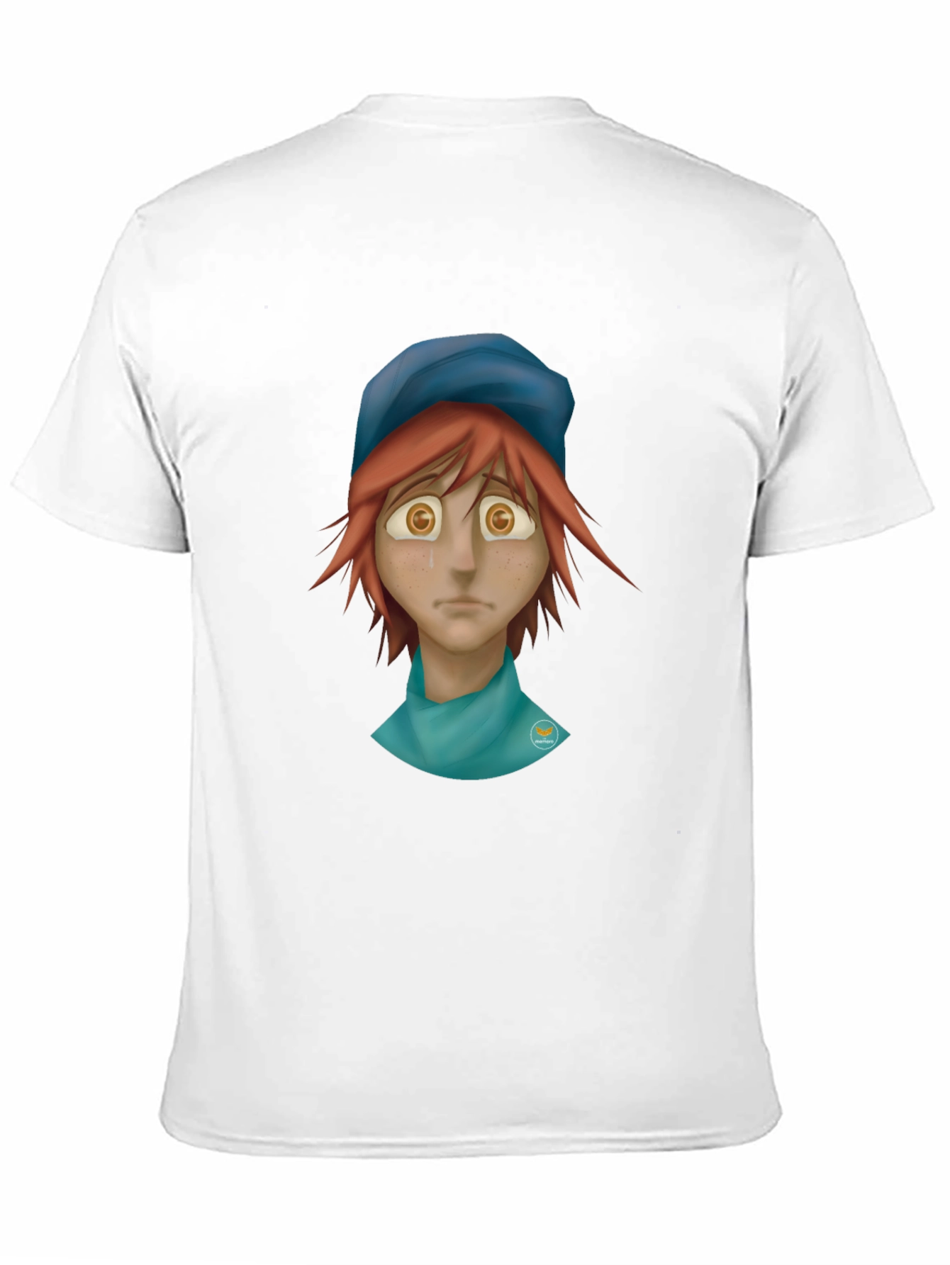 Melancholy Cartoon Graphic Tee - Unisex Black Shirt