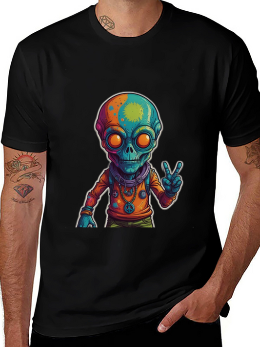Alien Peace Sign T-Shirt