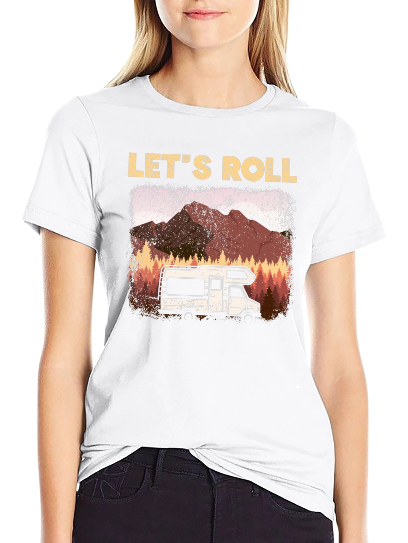 Lets Roll Camping RV T-Shirt