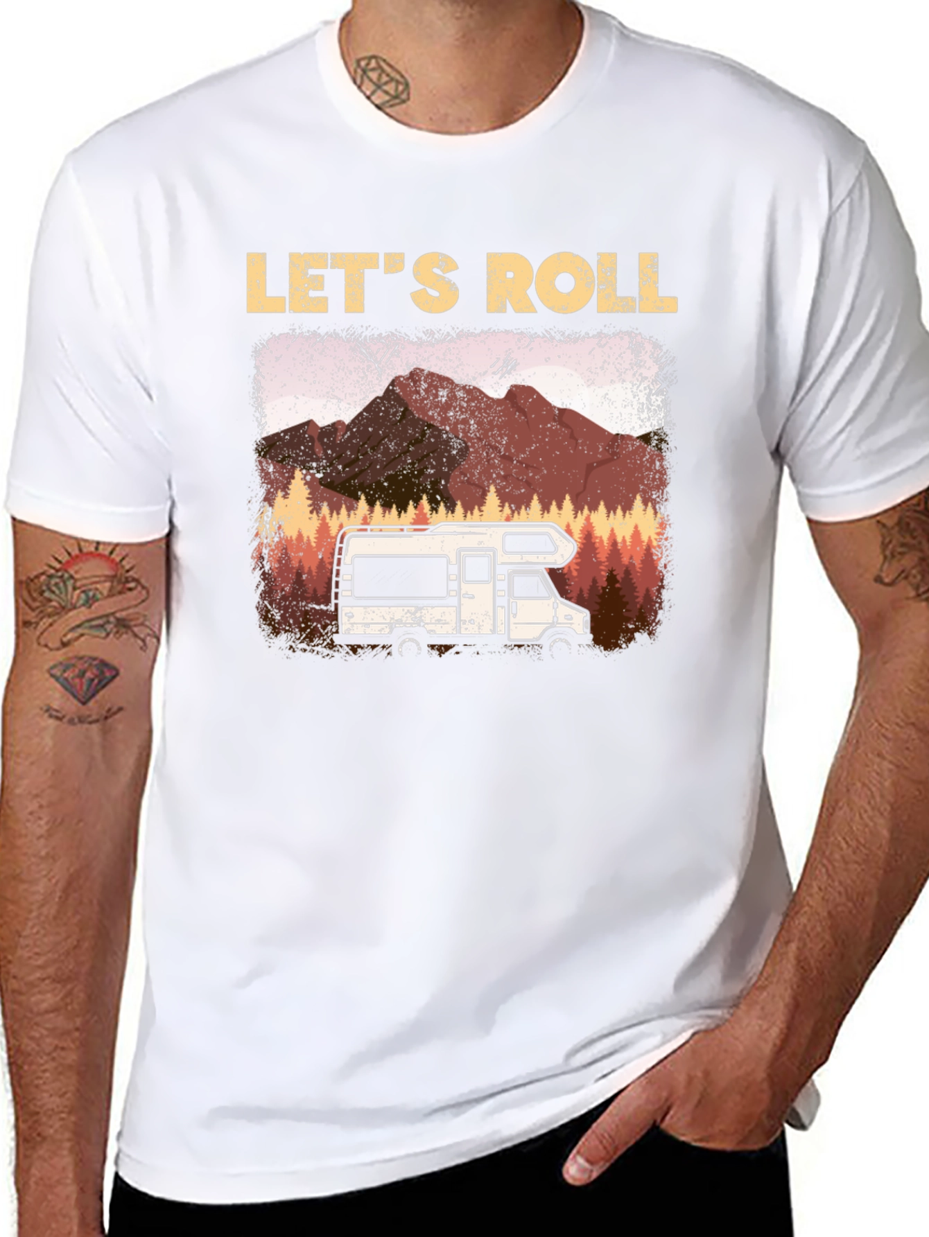 Lets Roll Camping RV T-Shirt