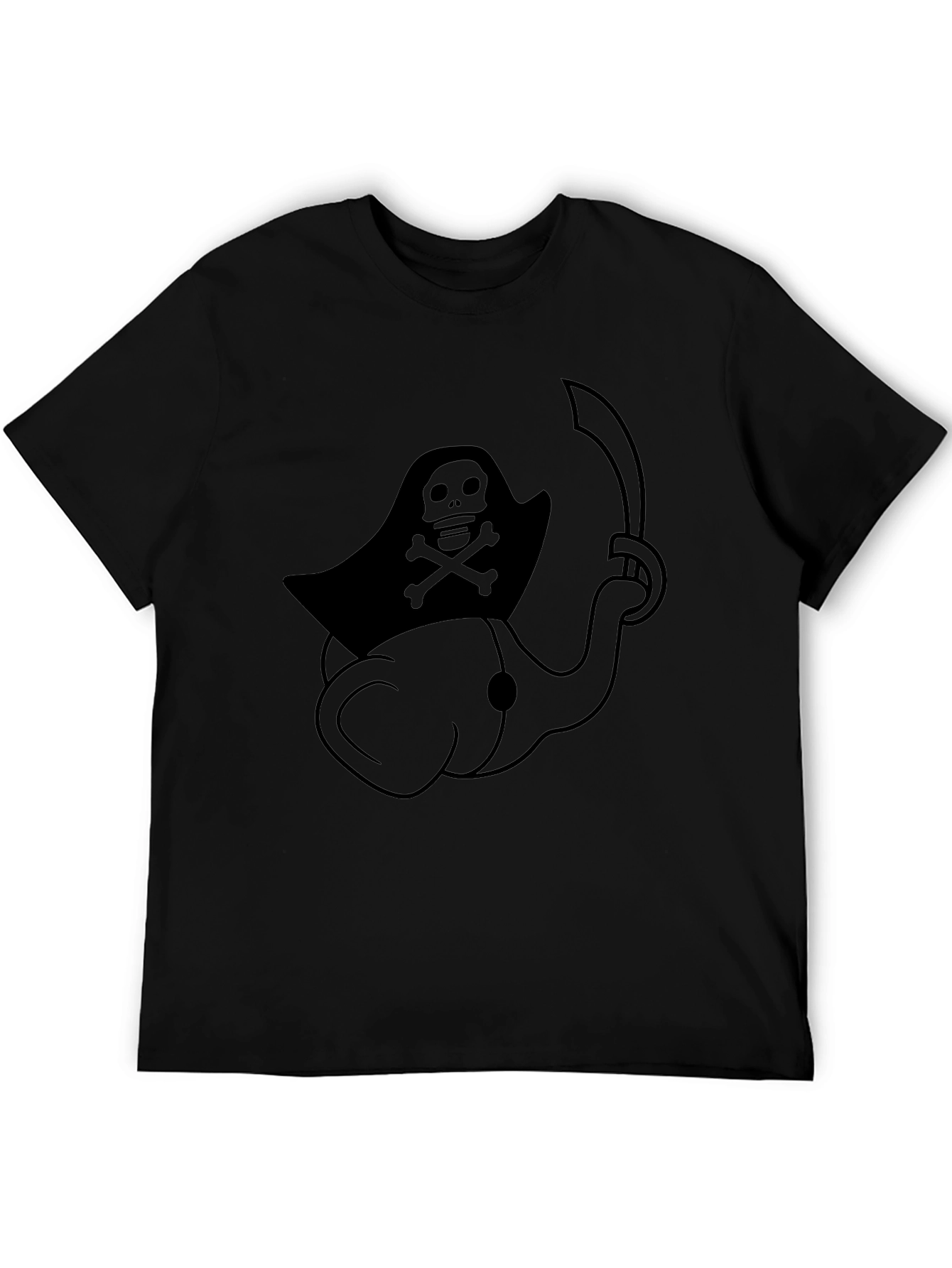 Pirate Elephant Black T-Shirt
