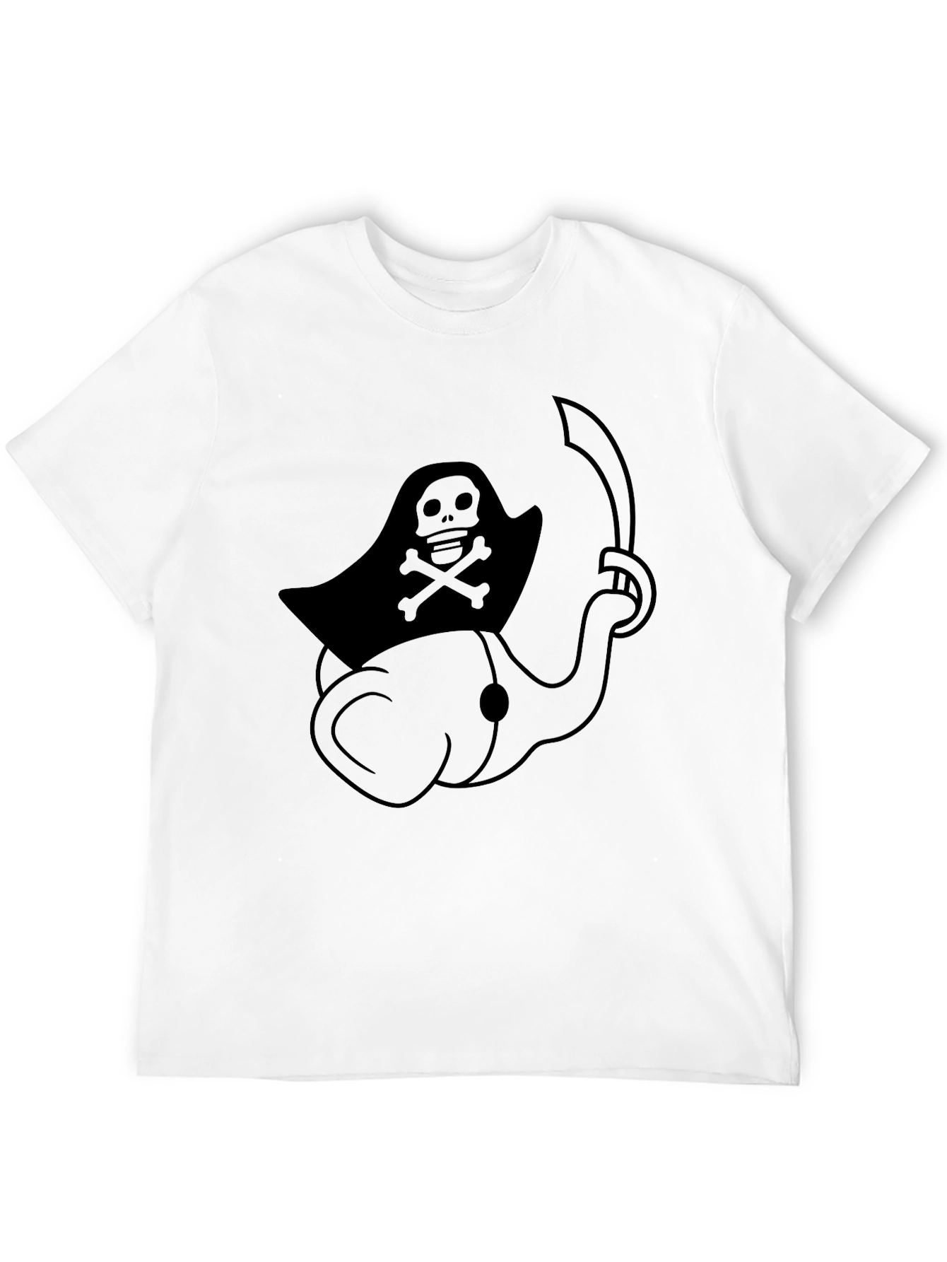 Pirate Elephant Black T-Shirt