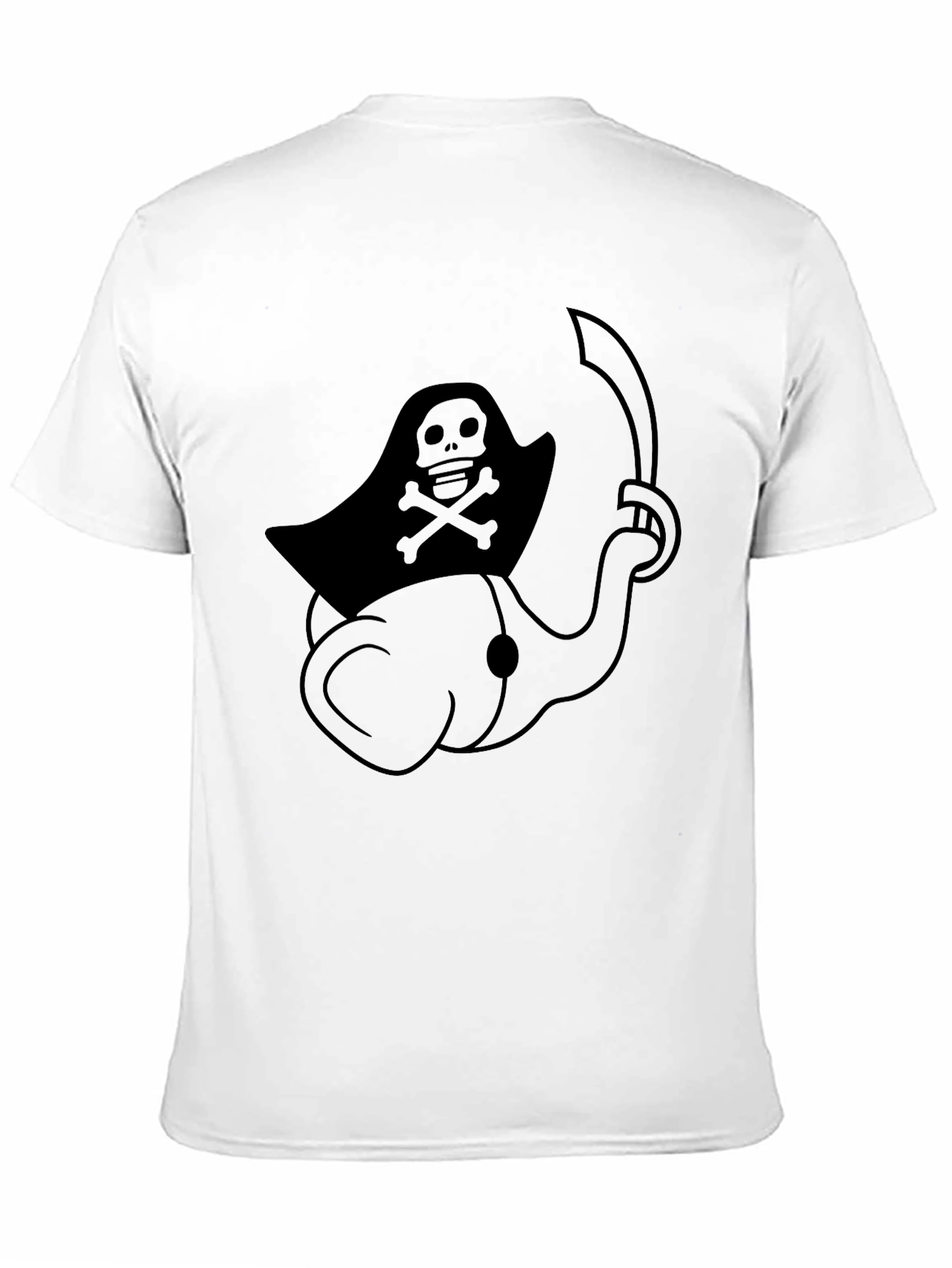 Pirate Elephant Black T-Shirt