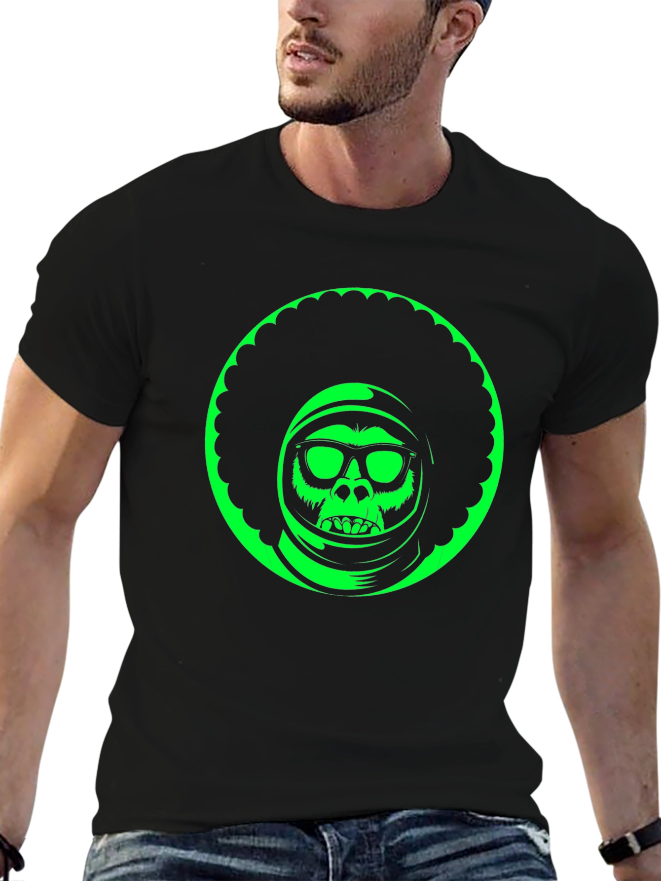 Funky Afro Space Monkey Tee