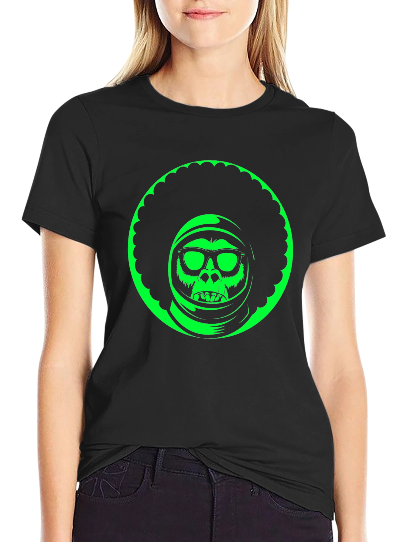 Funky Afro Space Monkey Tee