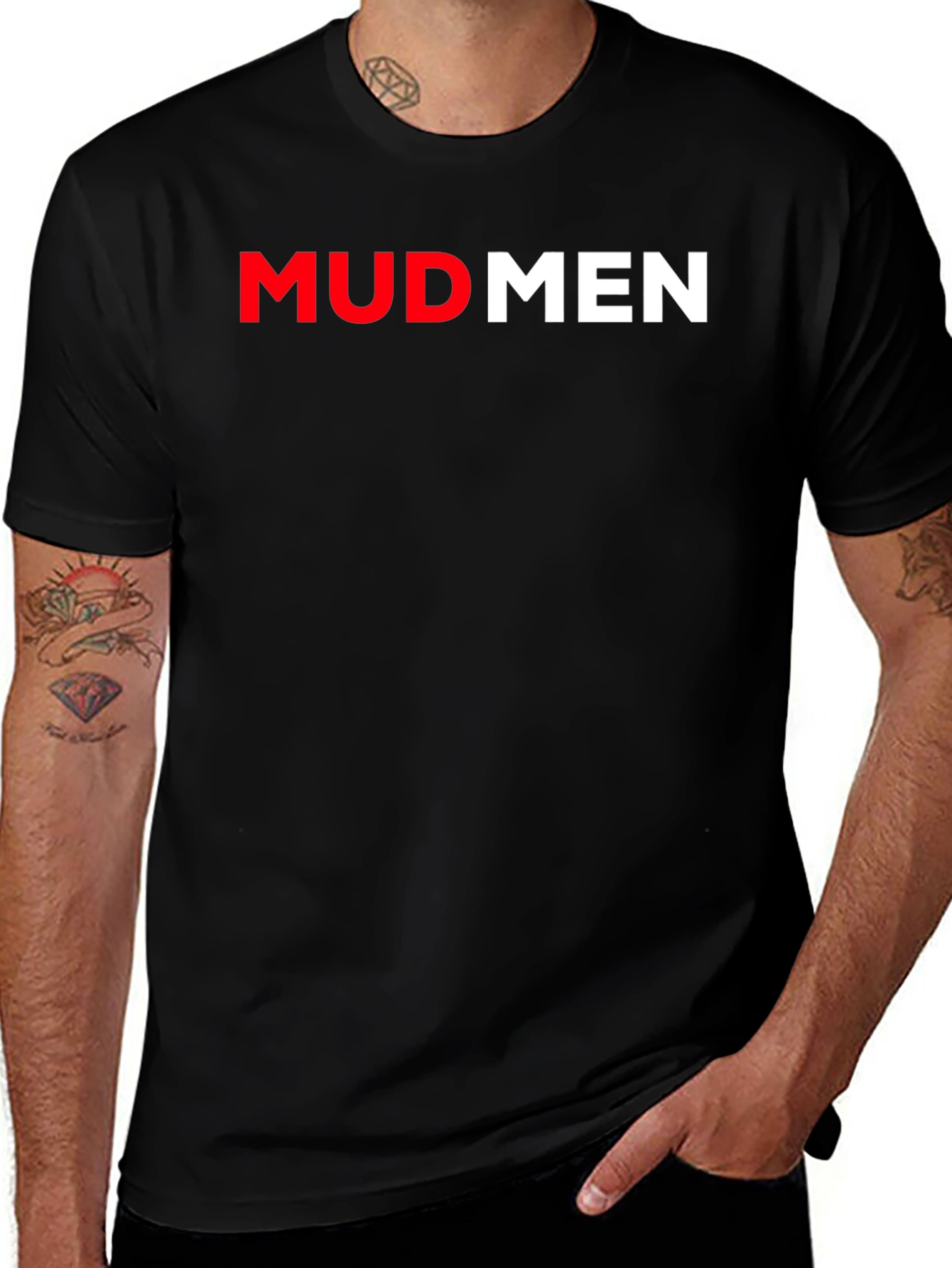 Mudmen Graphic T-Shirt - Short Sleeve Crew Neck